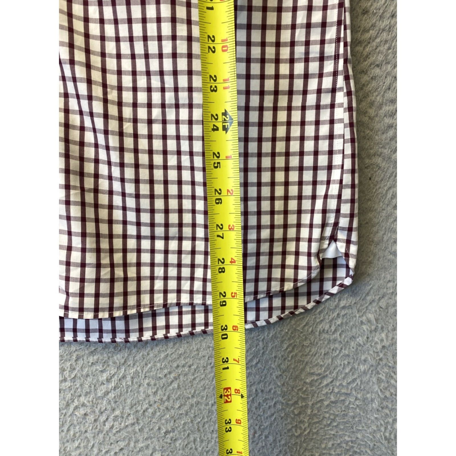 Bonobos Bonobos Slim Fit Button Down Shirt Mens Large Red Check Short Sleeve Casual Size US L / EU 52-54 / 3 - 4 Thumbnail