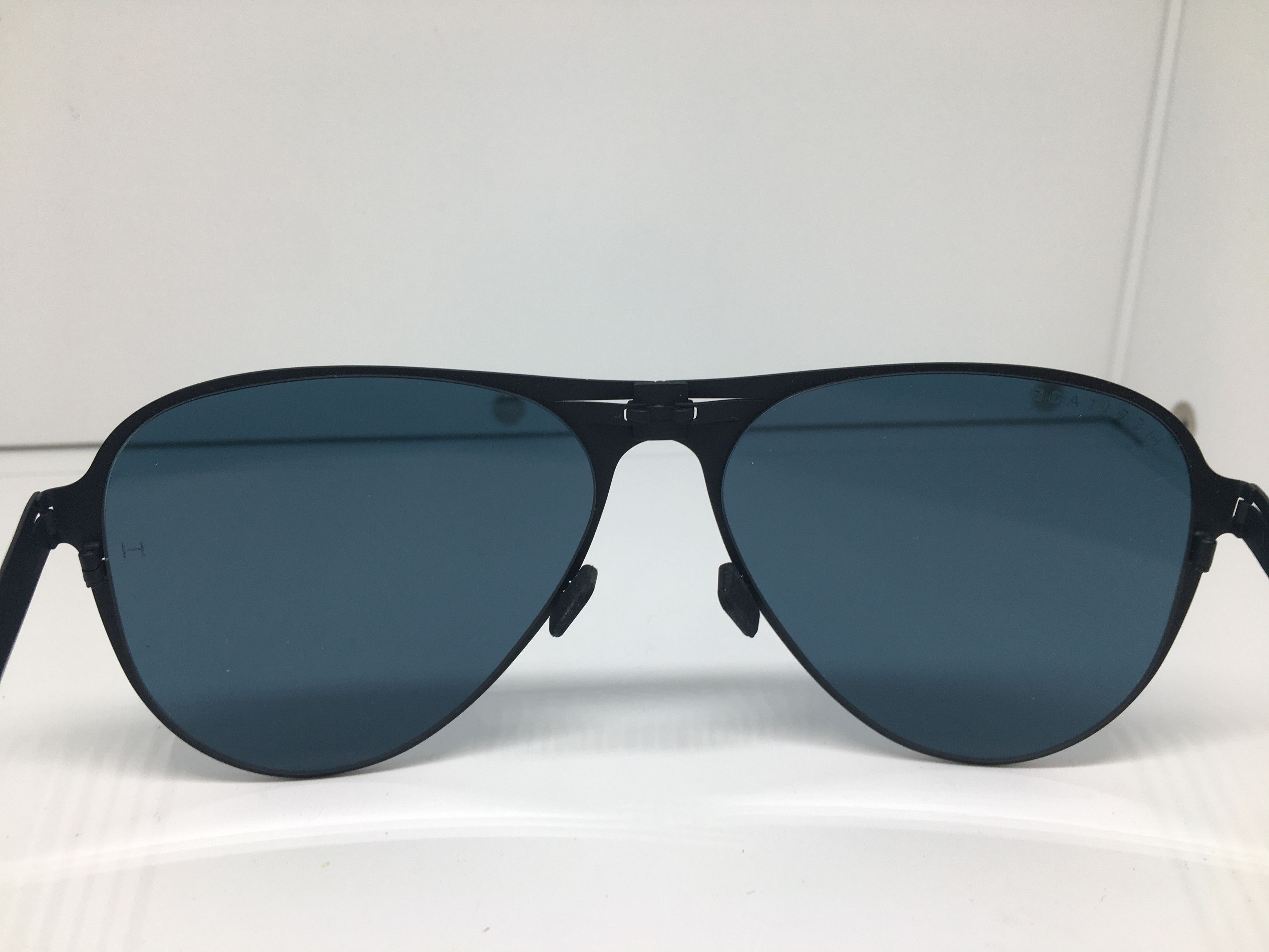 Other Heritage Matte Black Aviator Folded Sunglasses Frame Size ONE SIZE - 6 Thumbnail