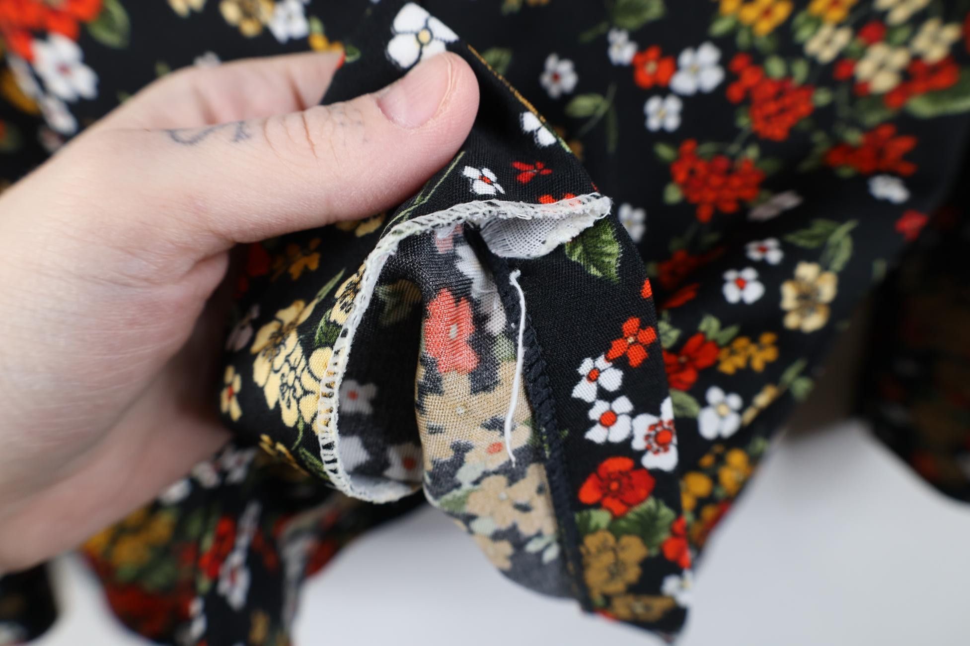 Vintage Vintage 60s 70s Mid Century Modern MCM Flower Button Shirt Size M / US 6-8 / IT 42-44 - 5 Thumbnail