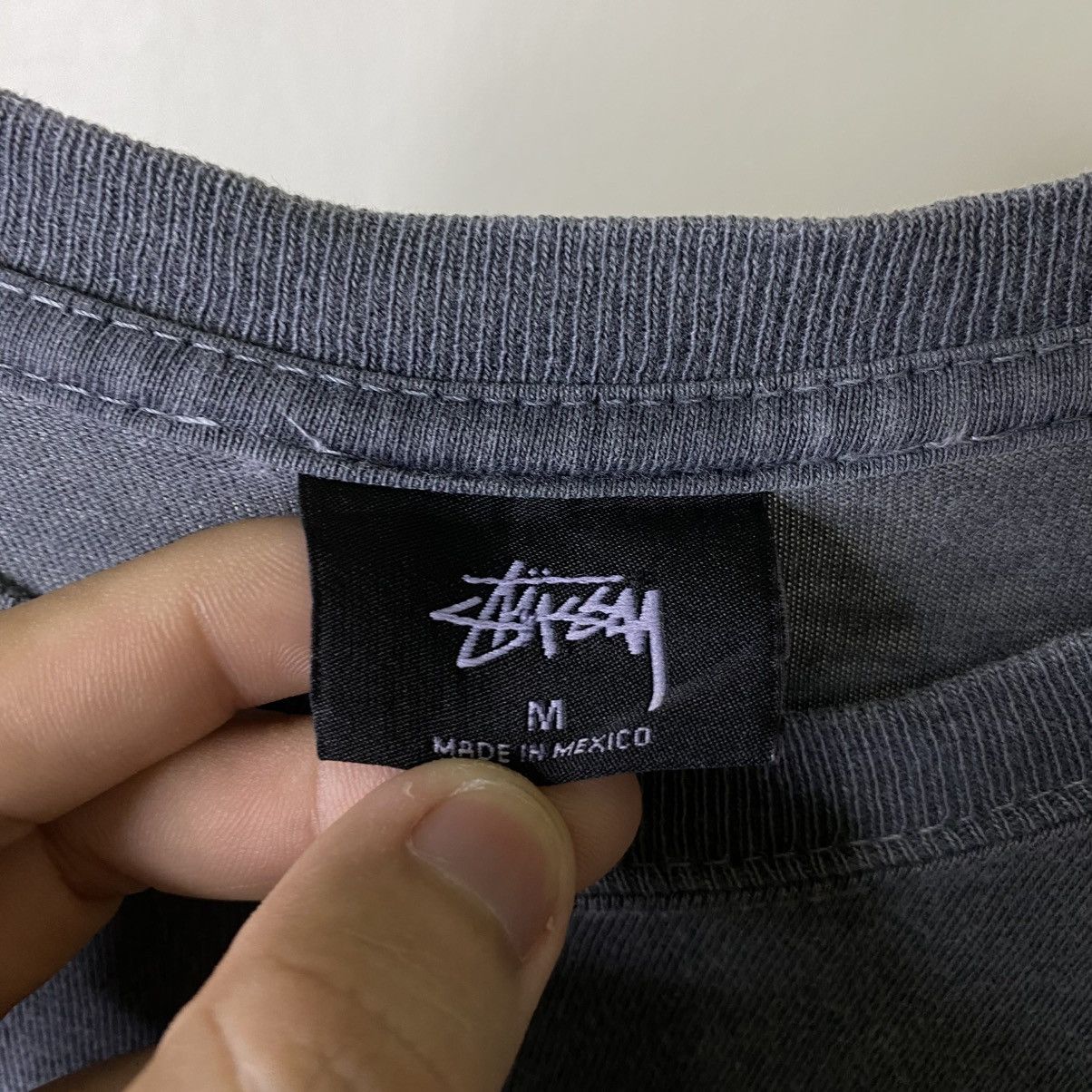 Stussy Y2K Stussy Script Washed Grey Skater Tee Size US M / EU 48-50 / 2 - 4 Thumbnail