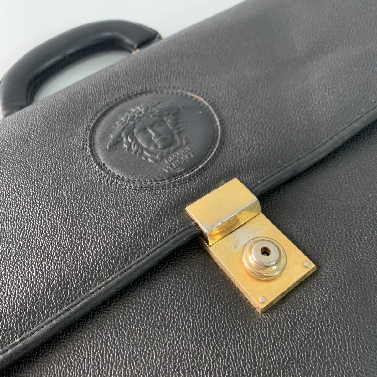 Versace Gianni Versace Leather Briefcase Size ONE SIZE - 8 Thumbnail