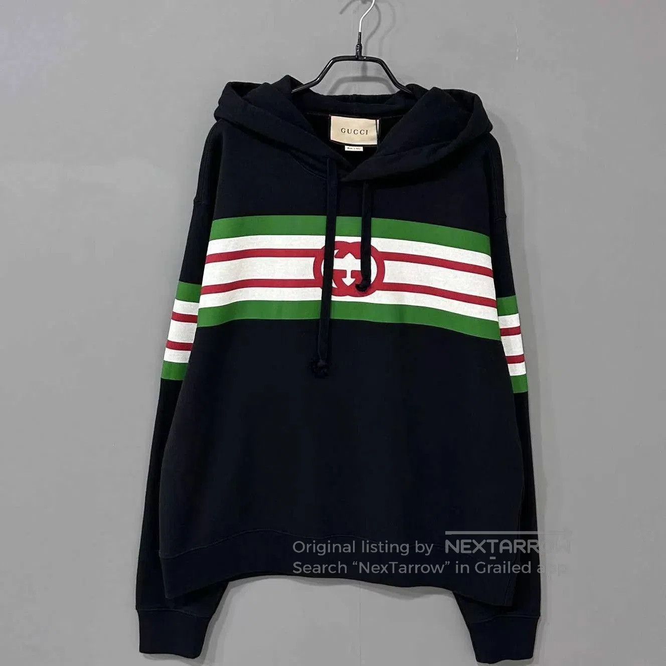 Gucci Black Striped Logo Hoodie. Size US XS / EU 42 / 0 - 1 Thumbnail
