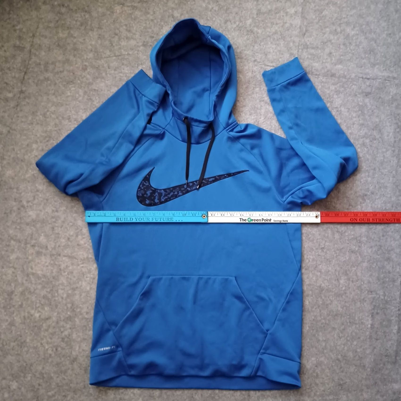 Nike Nike Hoodie Mens Large Blue Therma Fit Pull Over Long Sleeve Swoosh Logo Regular Fit Size US L / EU 52-54 / 3 - 4 Thumbnail