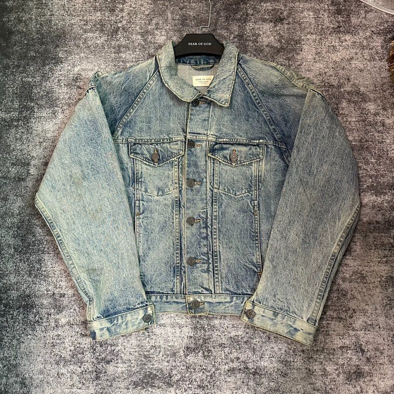 Fear of God 4th Blue Denim Jacket - dmc 