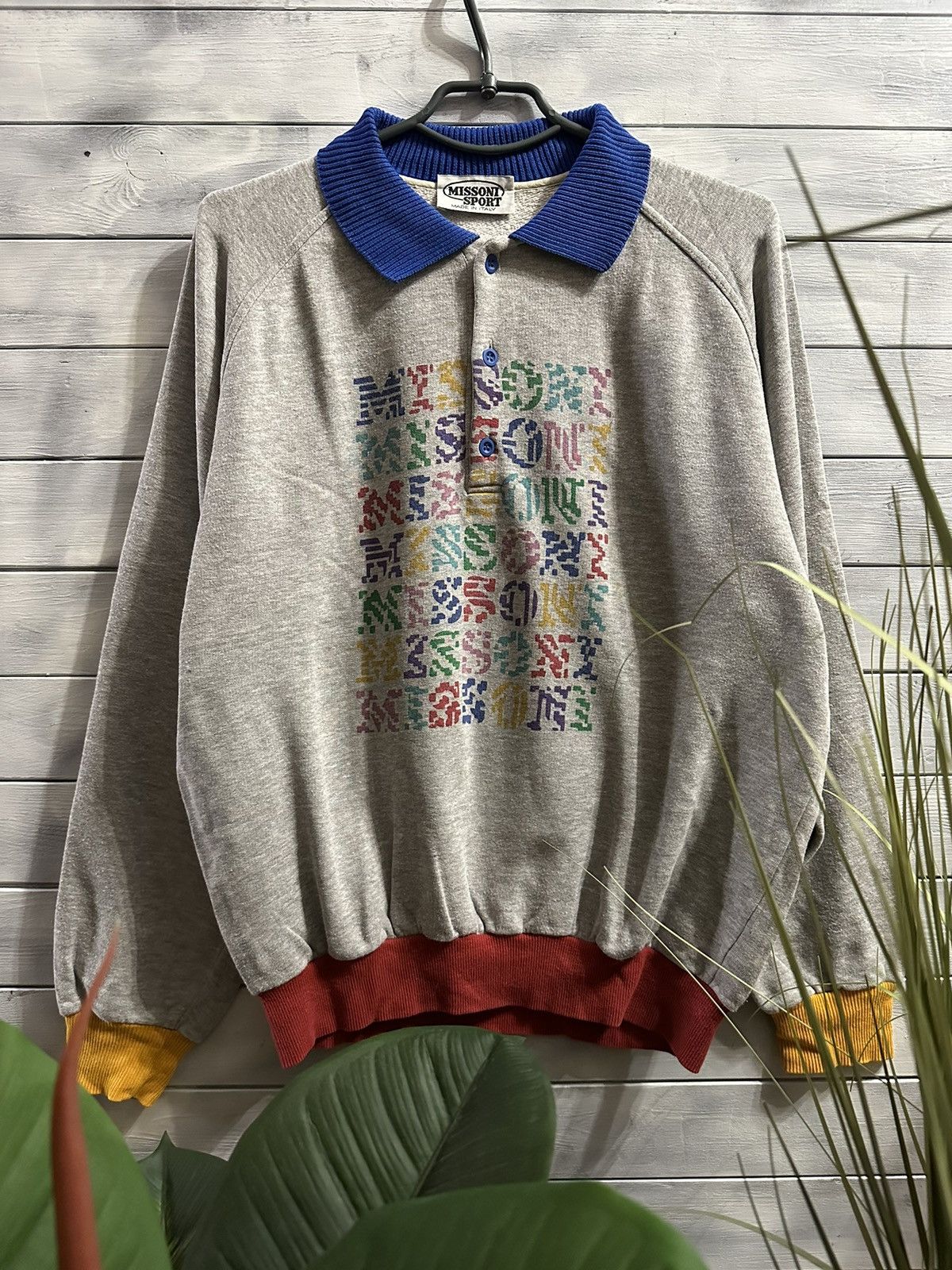 Missoni × Vintage Rare Vintage Monogram Logo MISSONI Sport Sweater Luxury S Size US S / EU 44-46 / 1 - 1 Thumbnail