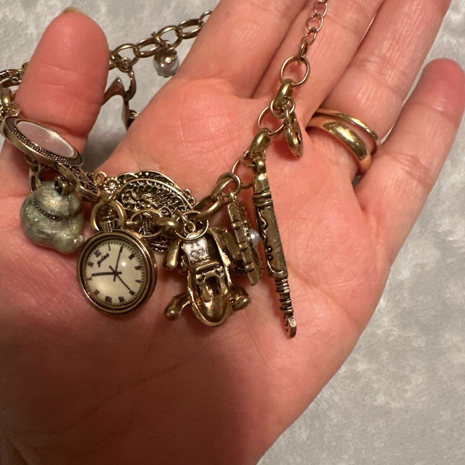 Other Vintage Wonderland Mirror Charms Bracelet Size ONE SIZE - 4 Thumbnail