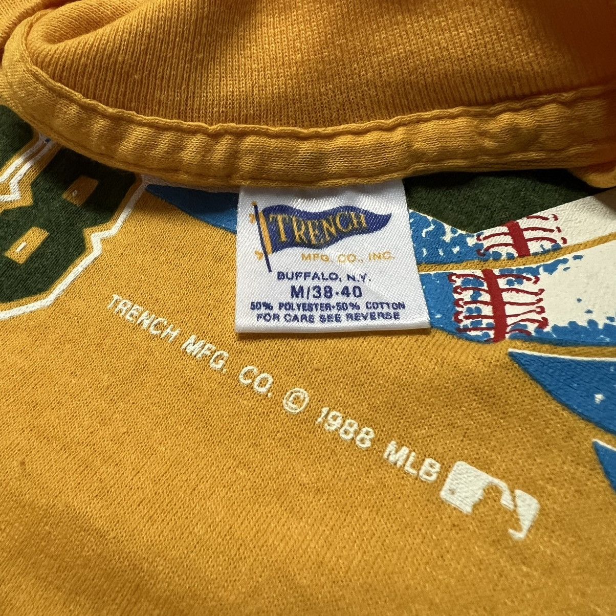 MLB × Vintage Vintage 1988 Oakland Athletics World Series 🇺🇸 T-Shirt Size US M / EU 48-50 / 2 - 4 Thumbnail