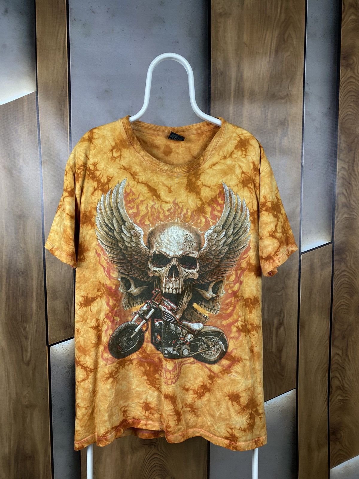 Harley Davidson 💀Vintage 90s T-Shirt Wild Style Harley Davidson Tie Dye Tee💀 Size US XL / EU 56 / 4 - 1 Thumbnail