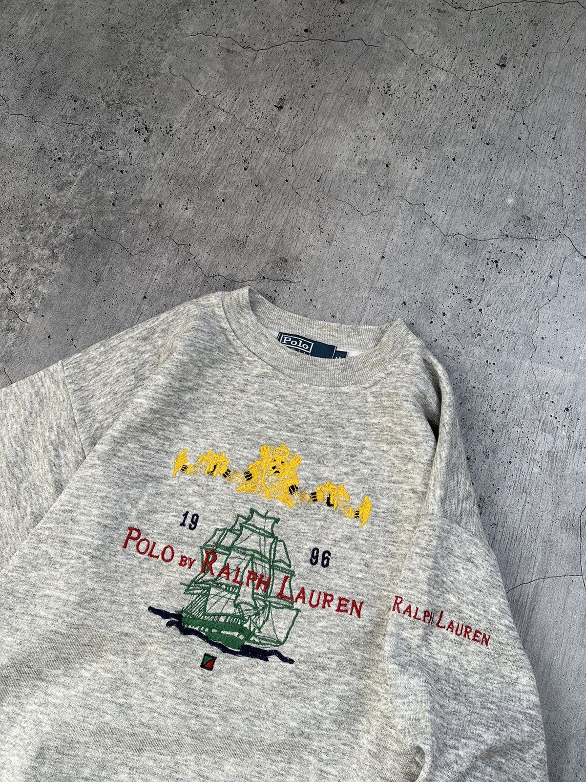 Polo Ralph Lauren × Ralph Lauren RALPH LAUREN Sail Boat Regatta Grey Sweatshirt Size US M / EU 48-50 / 2 - 2 Thumbnail