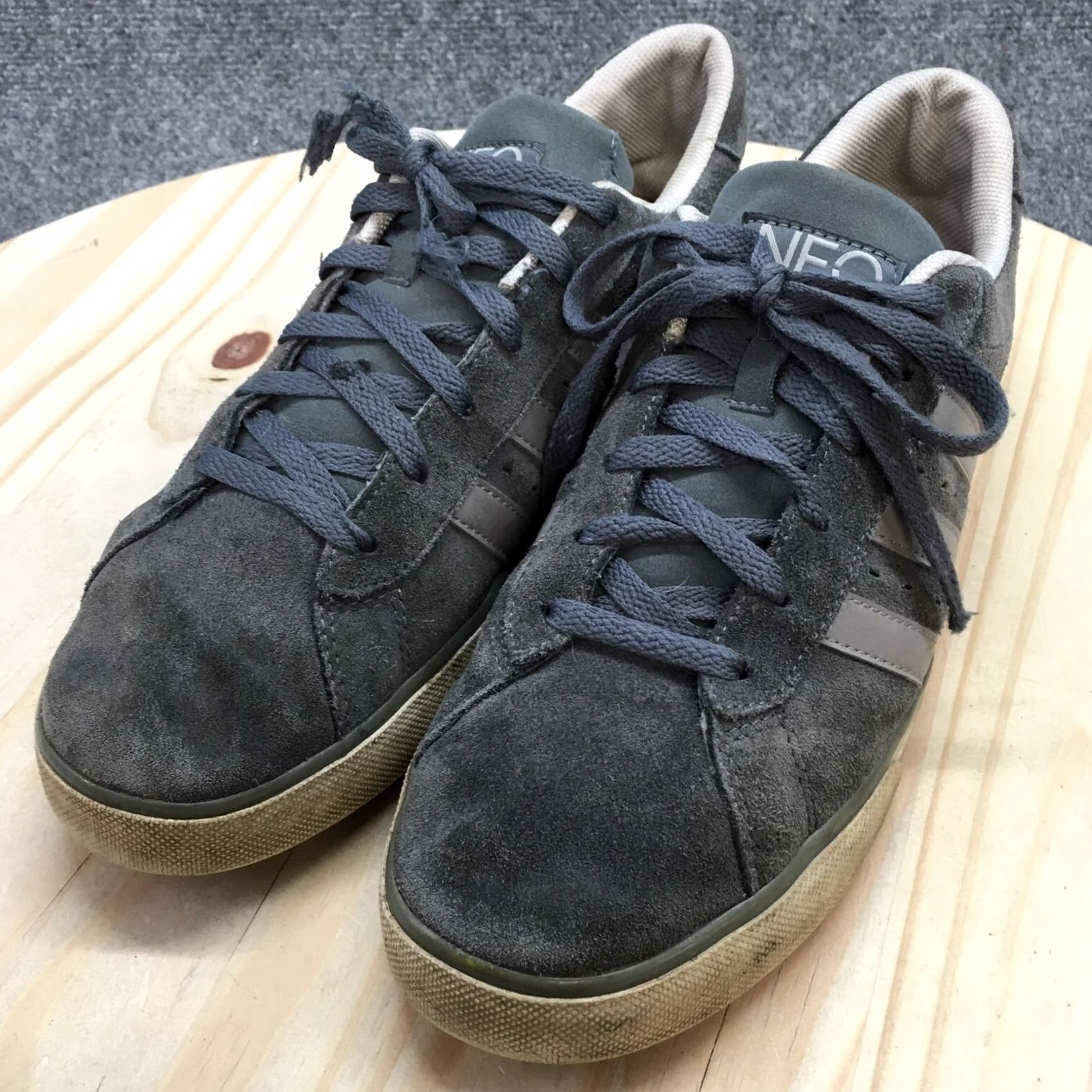 Adidas Adidas Sneaker Mens 12 Blue Neo Ortholite Athletic Lace Up Casual Suede G52128 Size US 12 / EU 45 - 3 Thumbnail