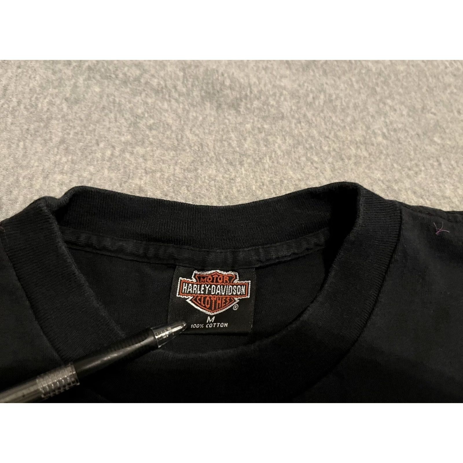 Harley Davidson VINTAGE Harley-Davidson Shirt Mens Crew Neck Short Sleeve Black 1993 USA Medium Size US M / EU 48-50 / 2 - 6 Thumbnail