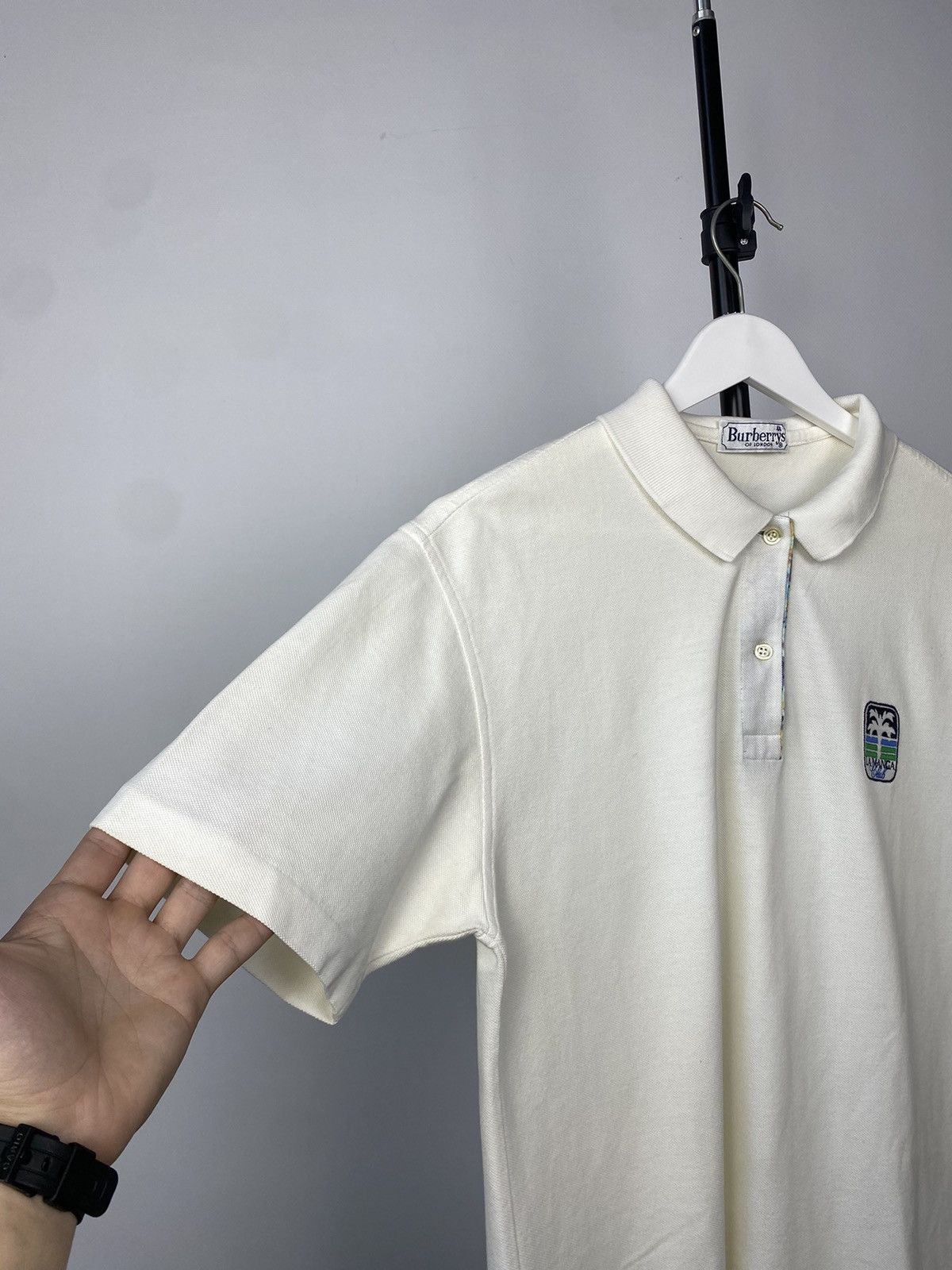 Burberry × Vintage Vintage Burberrys Golf La Manga Club Polo T-shirt Size US M / EU 48-50 / 2 - 8 Thumbnail