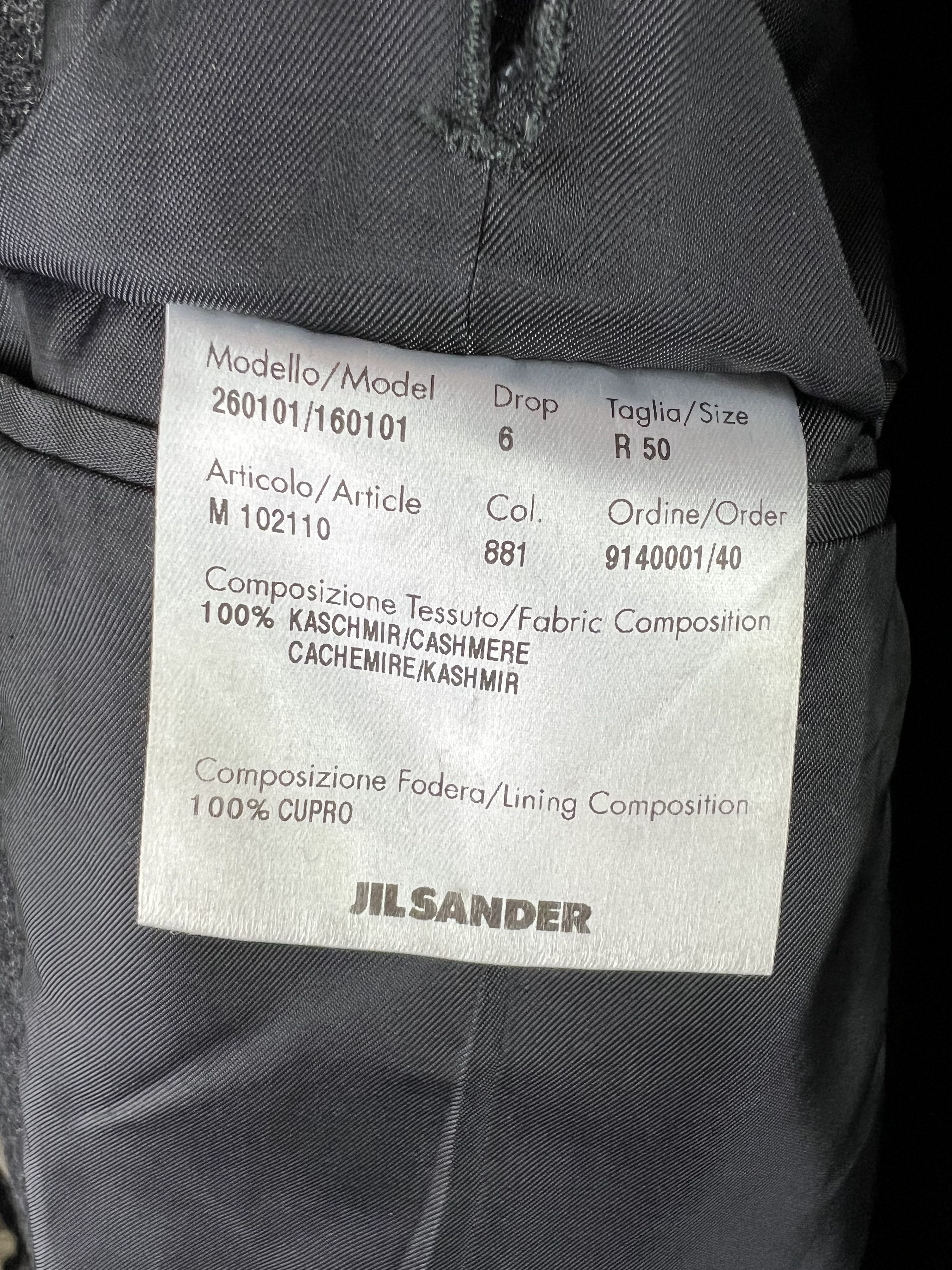 Jil Sander Raf Simons Era Striped 100% Cashmere Blazer 50R