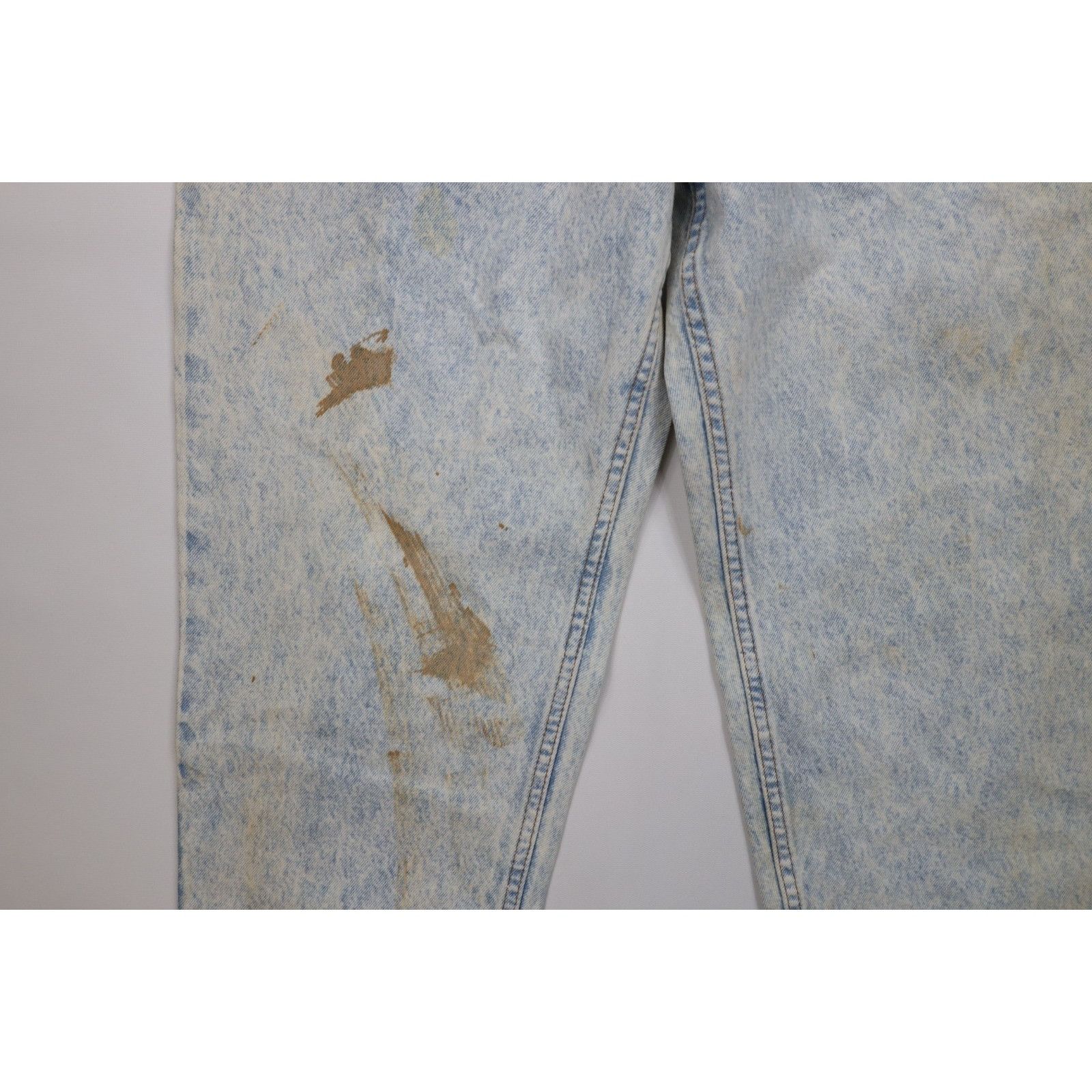 Levi's Deadstock Vintage 80s Levis 550 Orange Tab Whitewashed Jeans Size US 40 / EU 56 - 6 Thumbnail