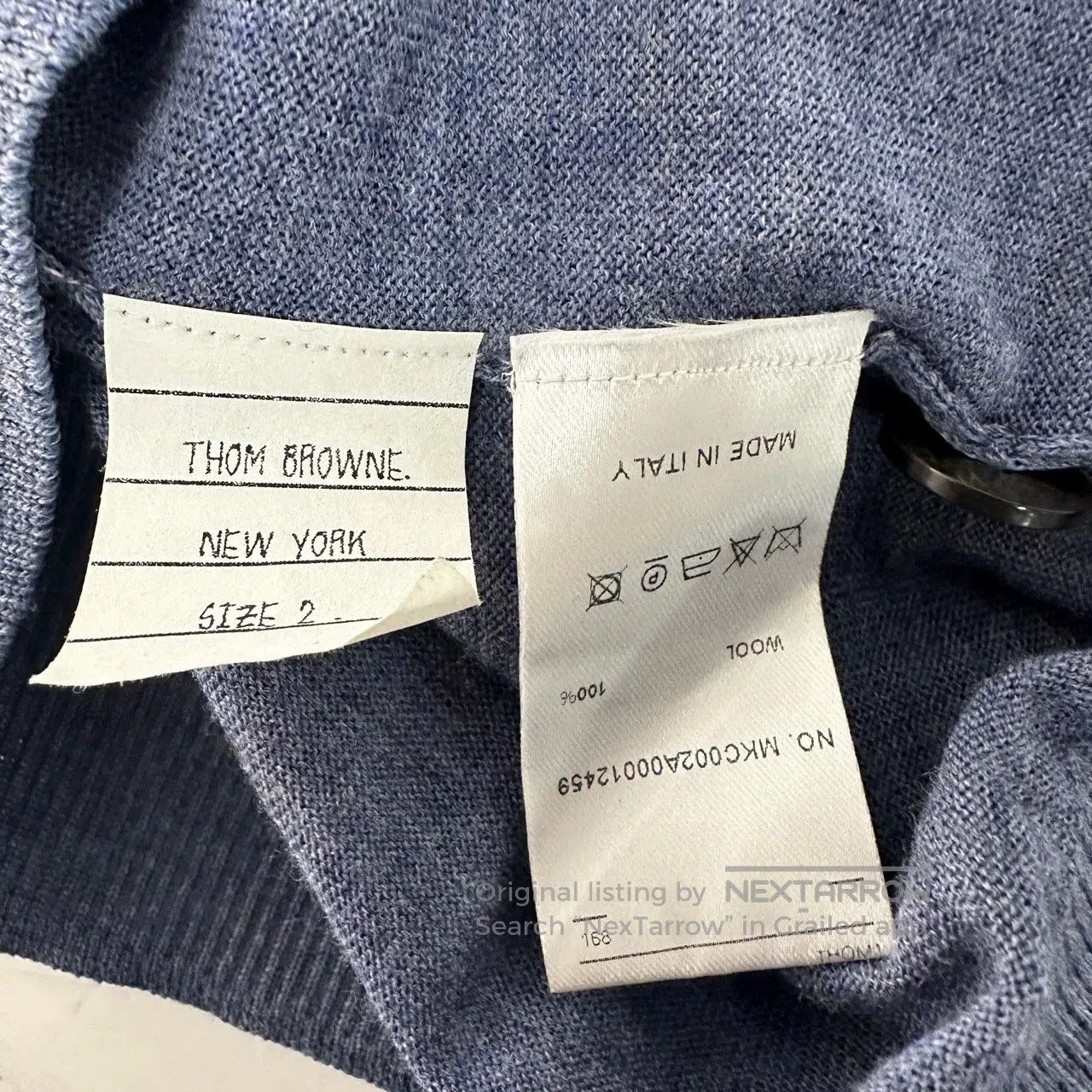Thom Browne thom browne spring autumn v-neck cardigan. Size US S / EU 44-46 / 1 - 4 Thumbnail