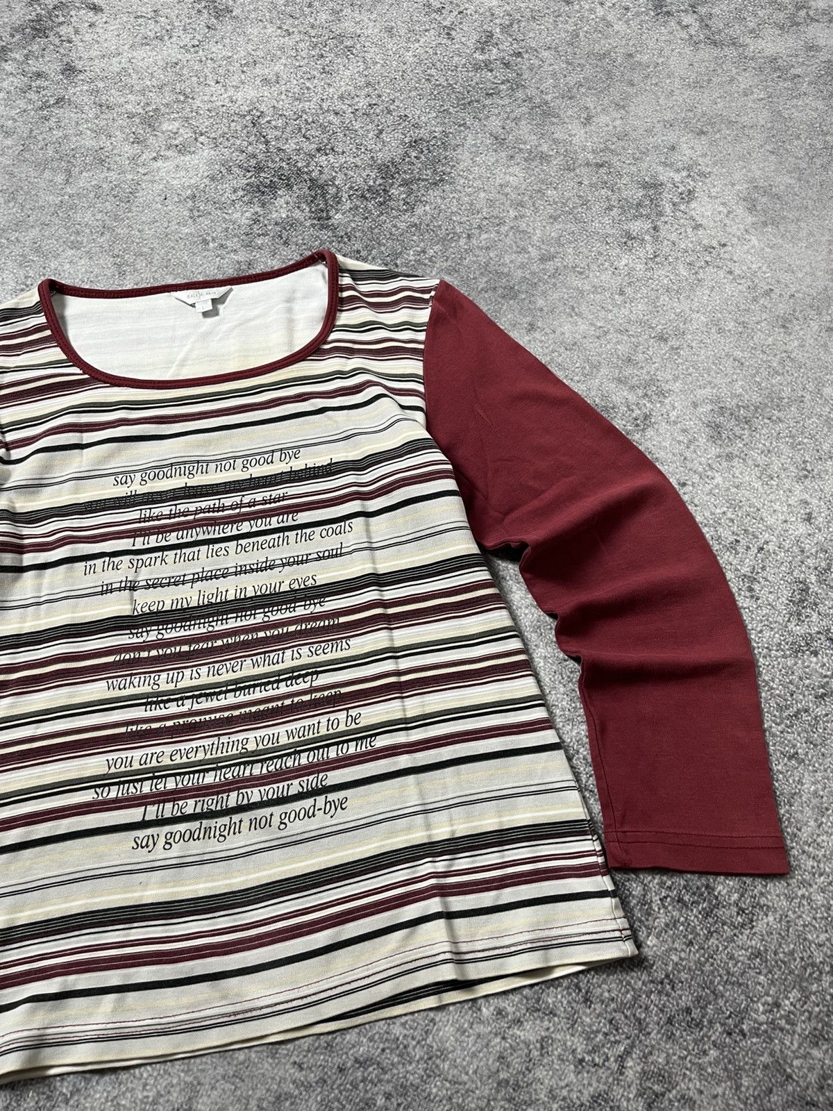 Hysteric Glamour 🔥POEM JUNIA WATANABE CDG JAPANESE VIBE 00'S T SHIRT Size L / US 10 / IT 46 - 4 Thumbnail