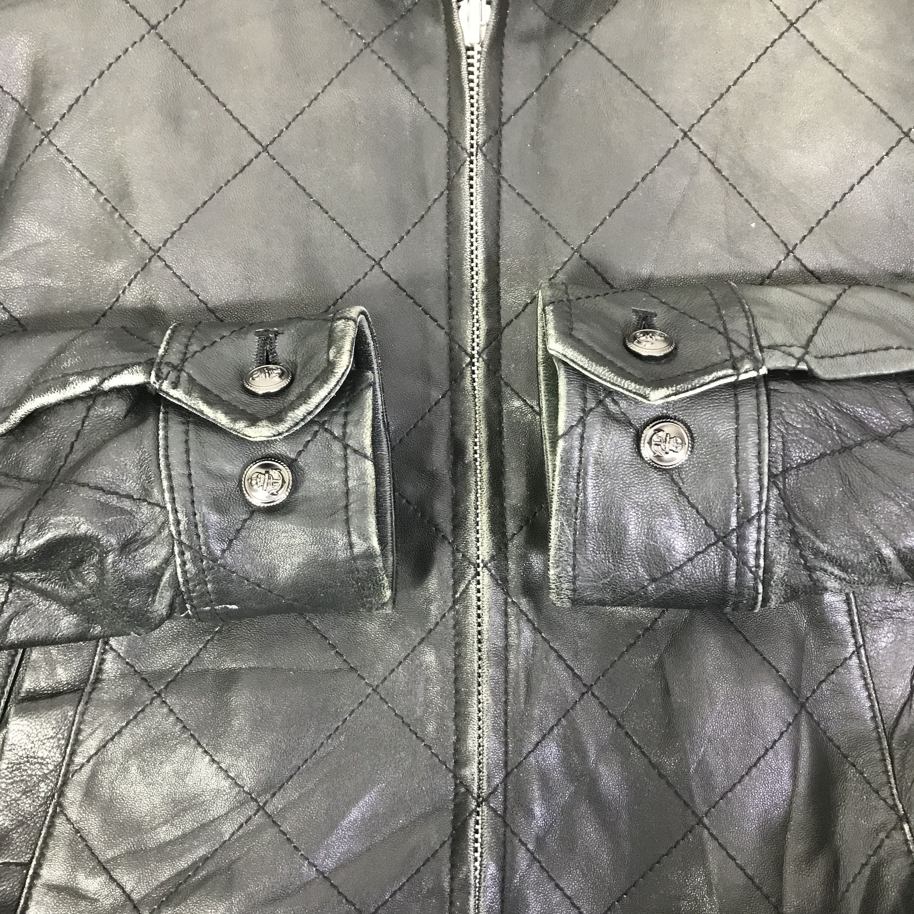 Takeo Kikuchi TAKEO KIKUCHI BLACK FADED LEATHER JACKET K81B20 Size US L / EU 52-54 / 3 - 7 Thumbnail
