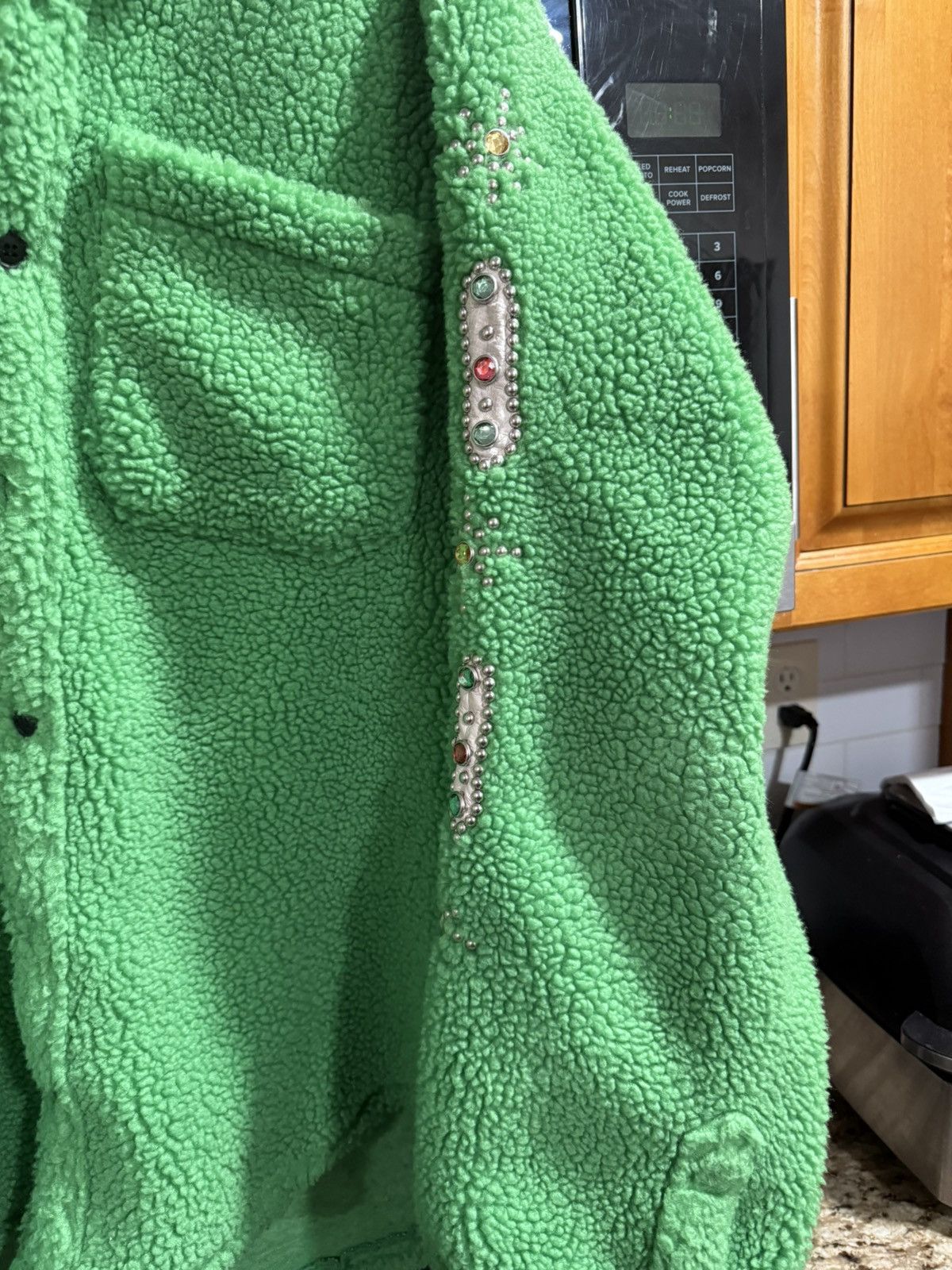 MNML MNML Sherpa Green Jacket Size Medium Size US M / EU 48-50 / 2 - 3 Thumbnail
