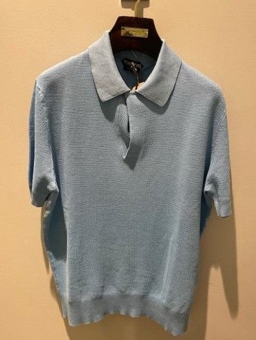 Tom Ford o1w1db10125 KPS010 Polo Shirt in Light Blue Size US XL / EU 56 / 4 - 1 Preview