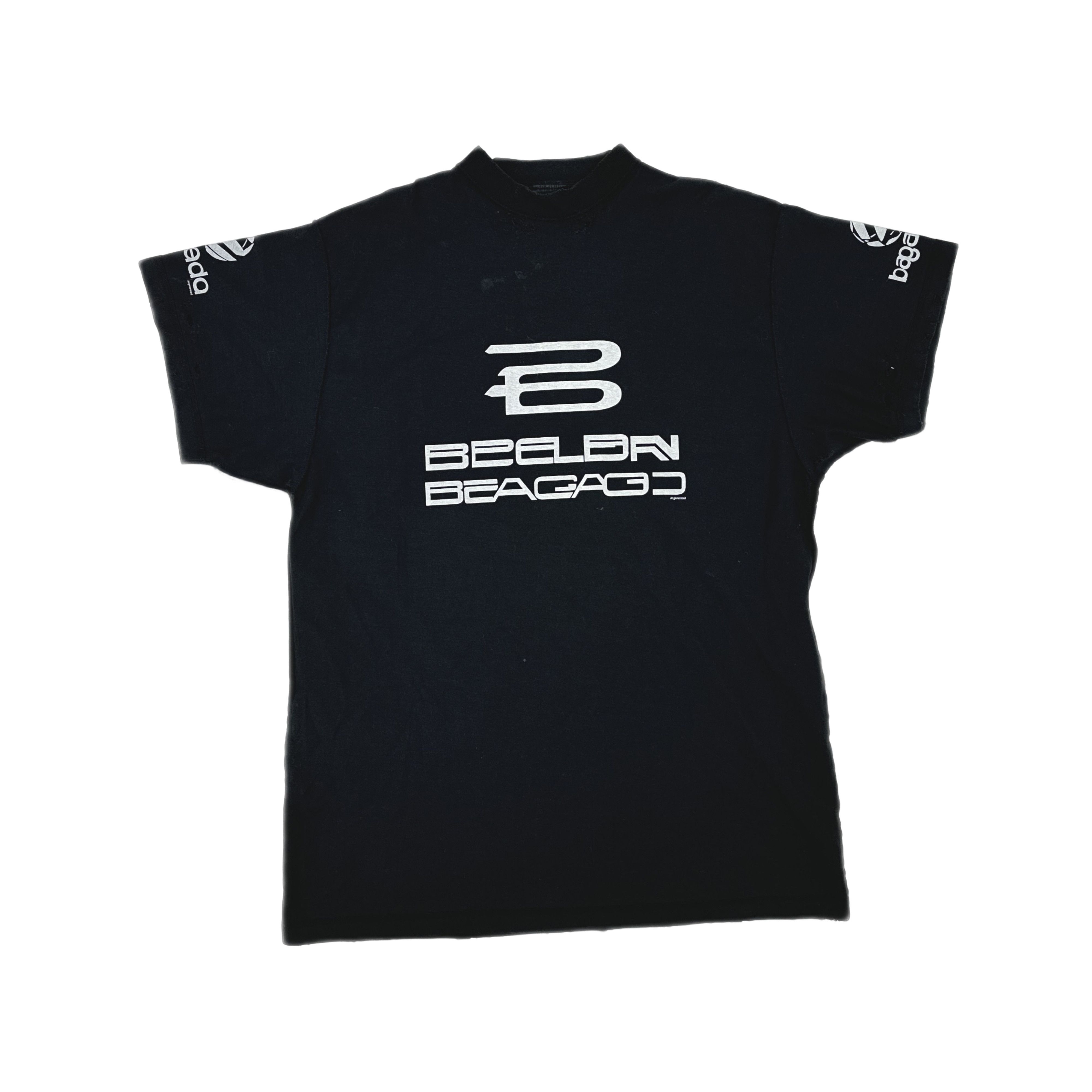 Balenciaga Balenciaga Distressed Logo Printed T-Shirt Size 1 Size US S / EU 44-46 / 1 - 1 Thumbnail