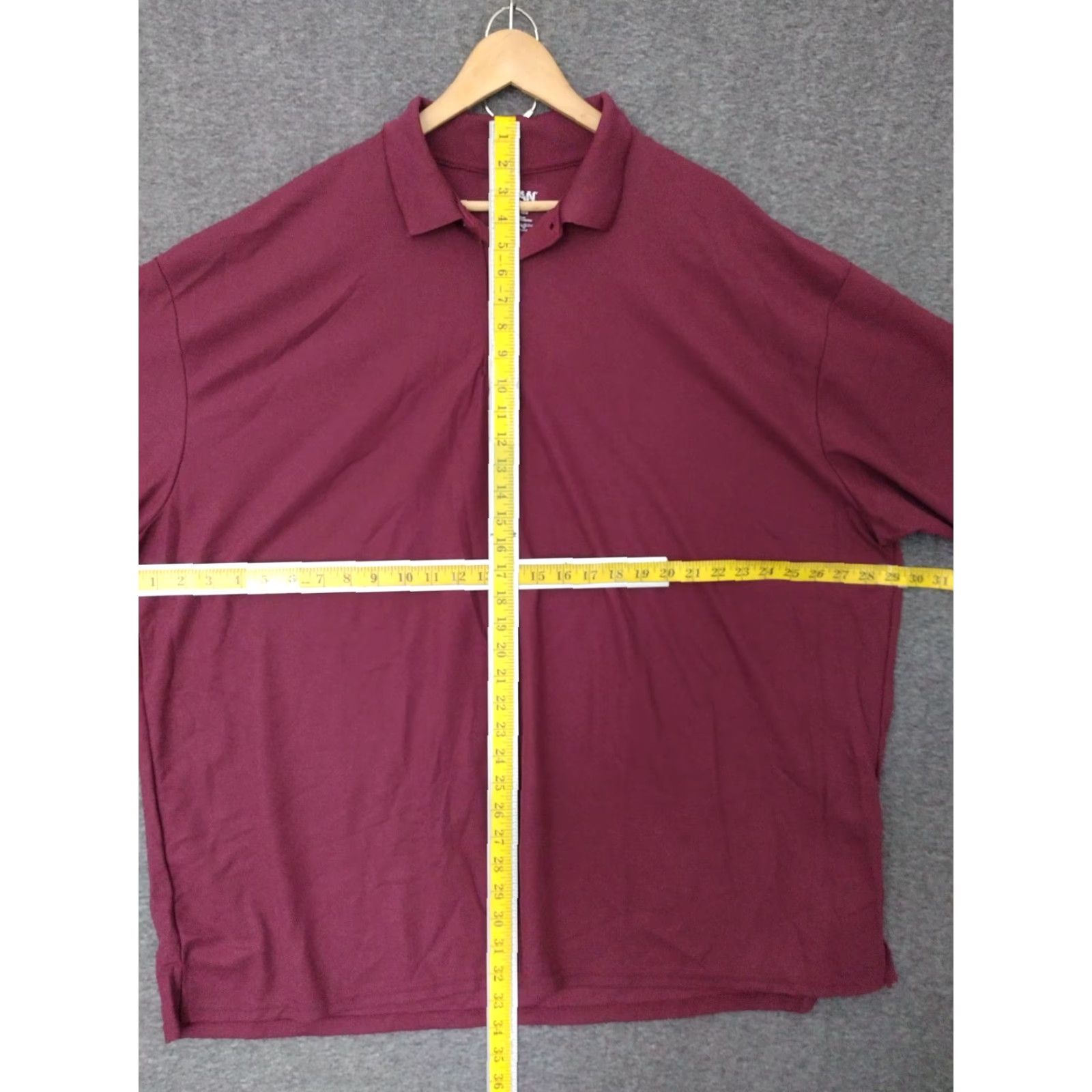 Gildan Gildan Performance Mens Polo Sport Shirt T-Shirt Red Wine 4XL Polo Shirt Mens Size US XXL / EU 58 / 5 - 4 Thumbnail