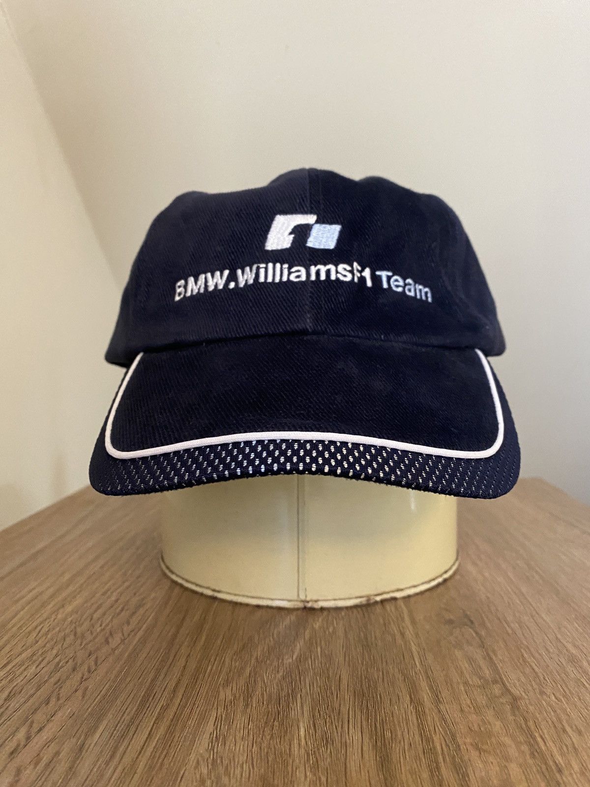 BMW Vintage 2001 Y2K BMW Williams F1 Team Navy Strapback Hat Cap Size ONE SIZE - 2 Thumbnail