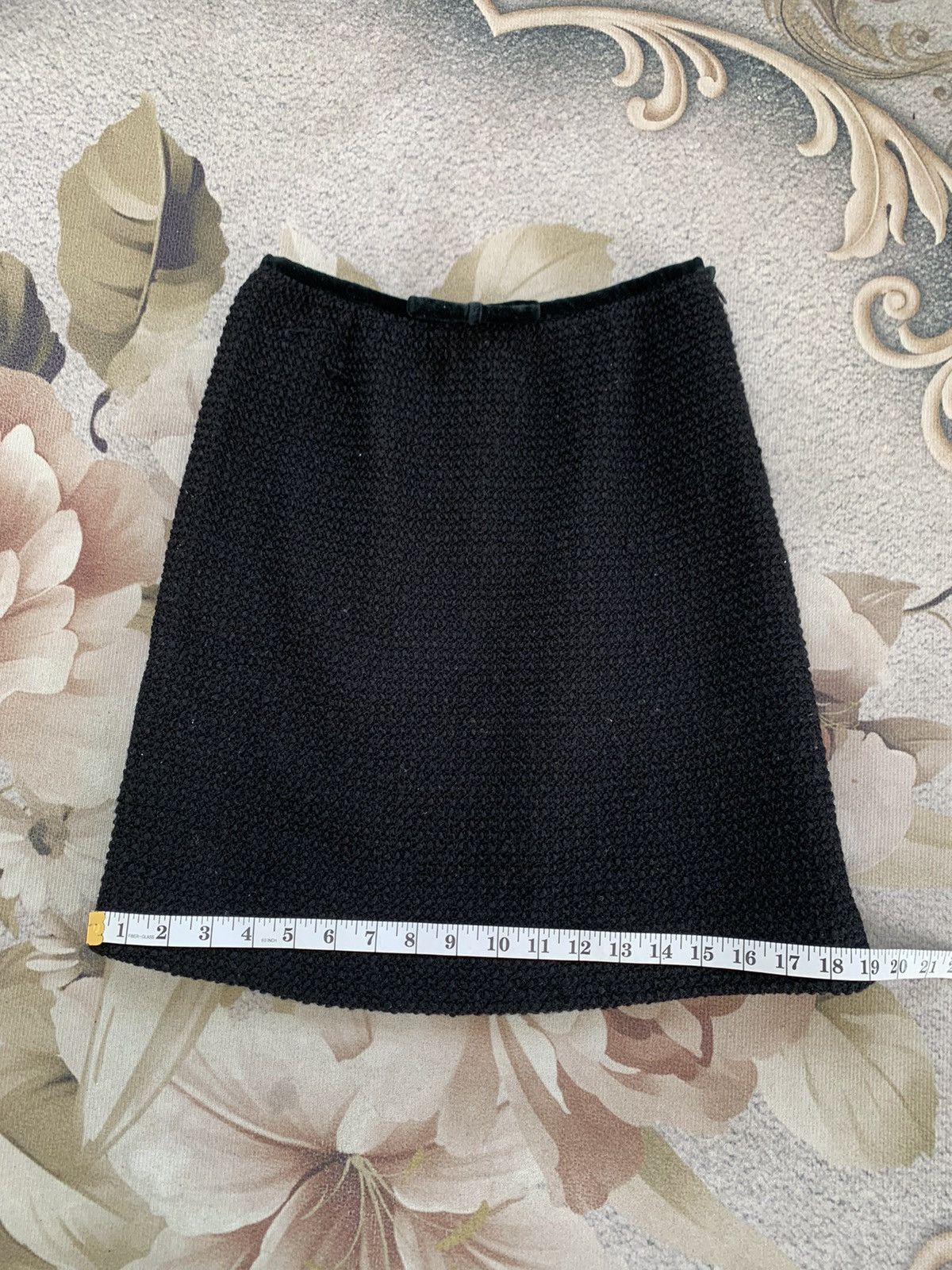Balenciaga La Mode Balenciaga Blend Wool Skirt Made in Japan Size 24" / US 00 / IT 34 - 11 Thumbnail