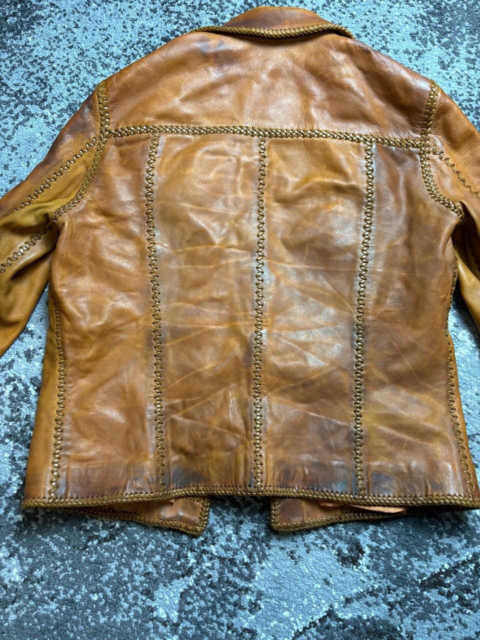 If Six Was Nine × Vintage Vintage 70 Mexico Pieles Pitic HandMade Biker Leather Jacket Size US S / EU 44-46 / 1 - 7 Thumbnail