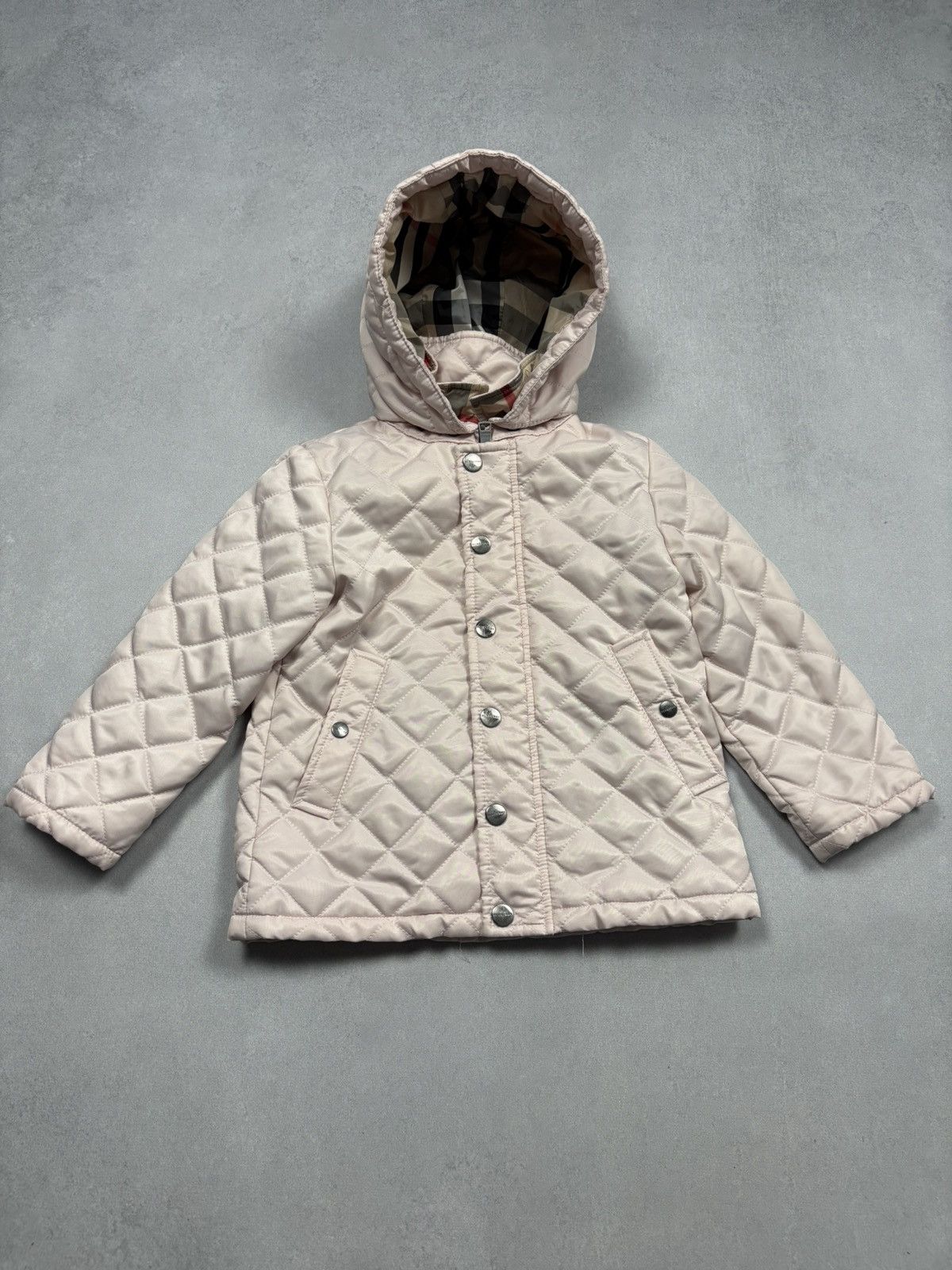 Burberry Burberry 3Y Children Quilted Jacket Nova Check Lining Pink Size XXS / US 00 / IT 34 - 1 Thumbnail