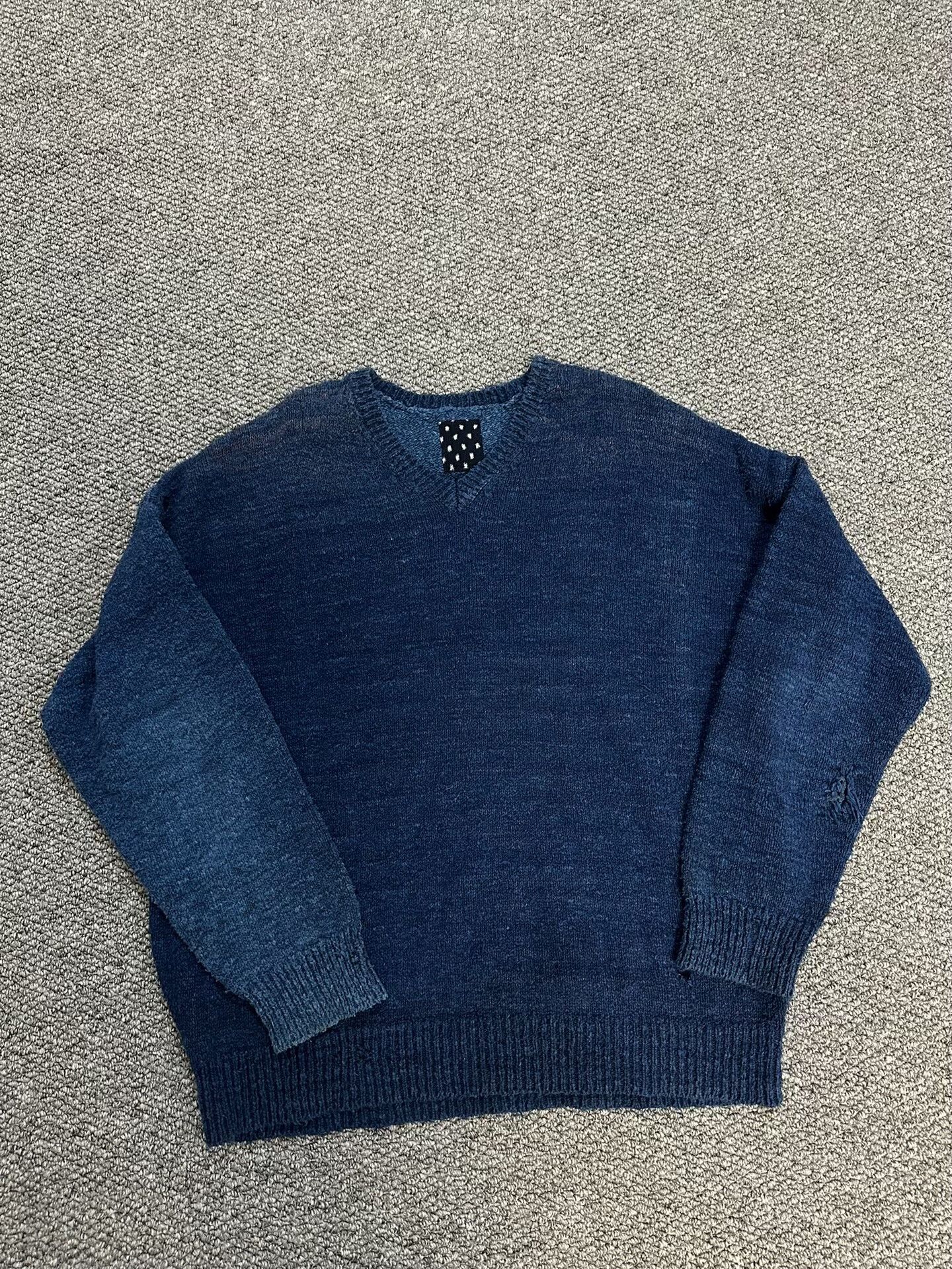 Visvim visvim blue dye loose sweater for layering Size US M / EU 48-50 / 2 - 1 Thumbnail
