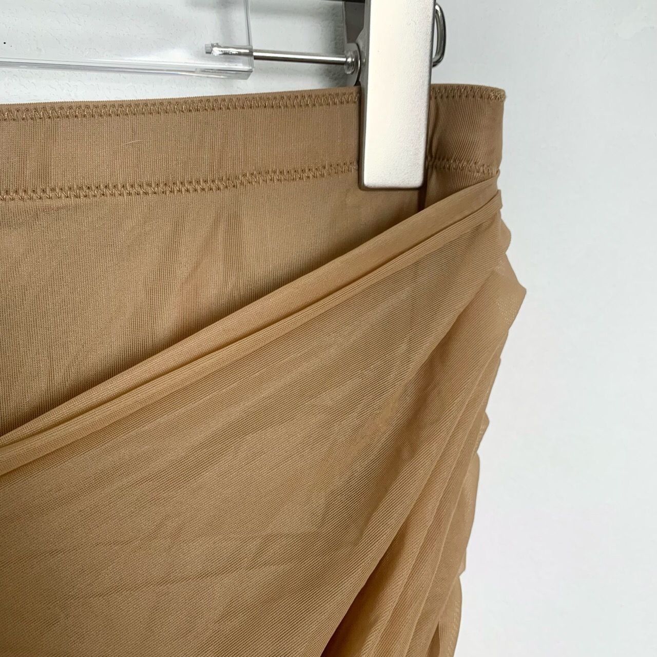 Alexander Wang Alexander Wang Womens Ruched Coffee Wrap Skirt L Polyamide/E Size 38" / US 16 / IT 52 - 7 Thumbnail