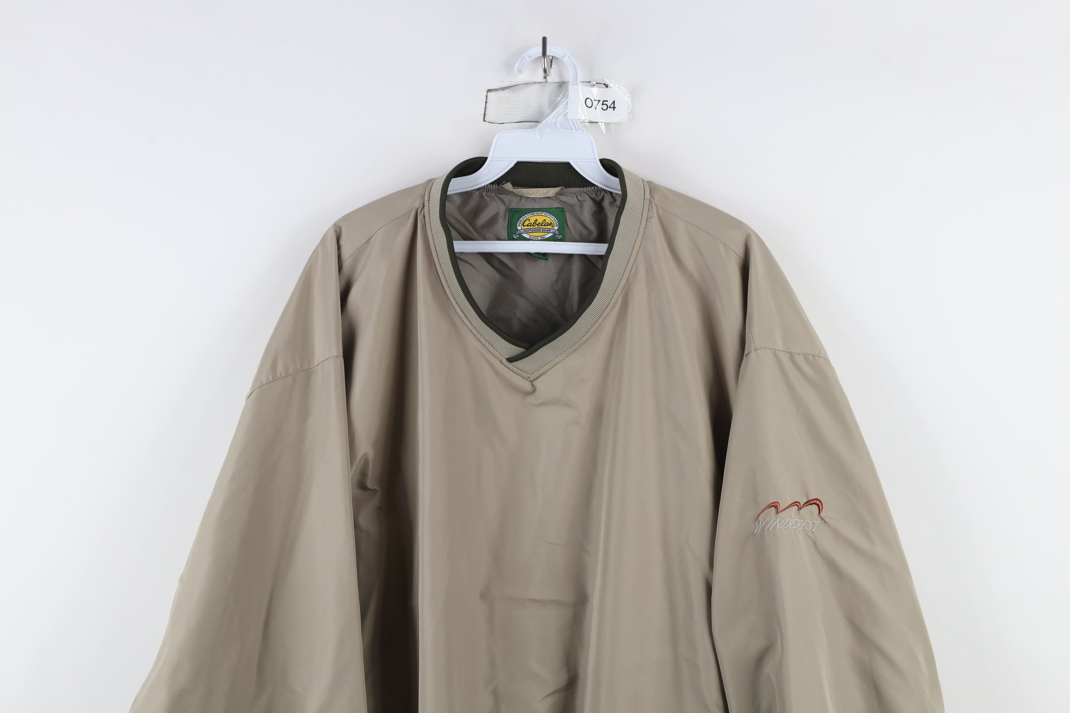 Cabelas × Vintage Vintage Cabelas Spell Out Pullover Windbreaker Jacket Beige Size US L / EU 52-54 / 3 - 2 Thumbnail