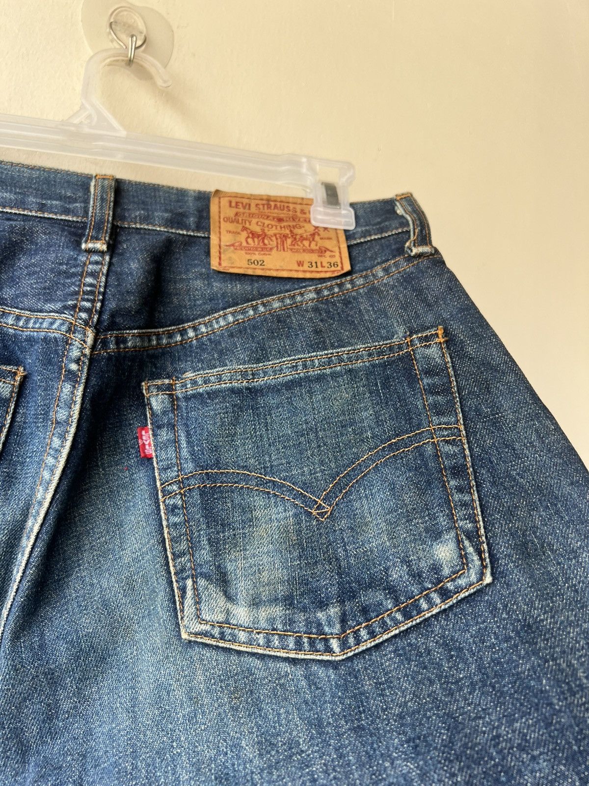 Levi's Vintage 1997 Levi’s 502 XX Big E Denim Selvedge Jeans Size US 30 / EU 46 - 22 Thumbnail
