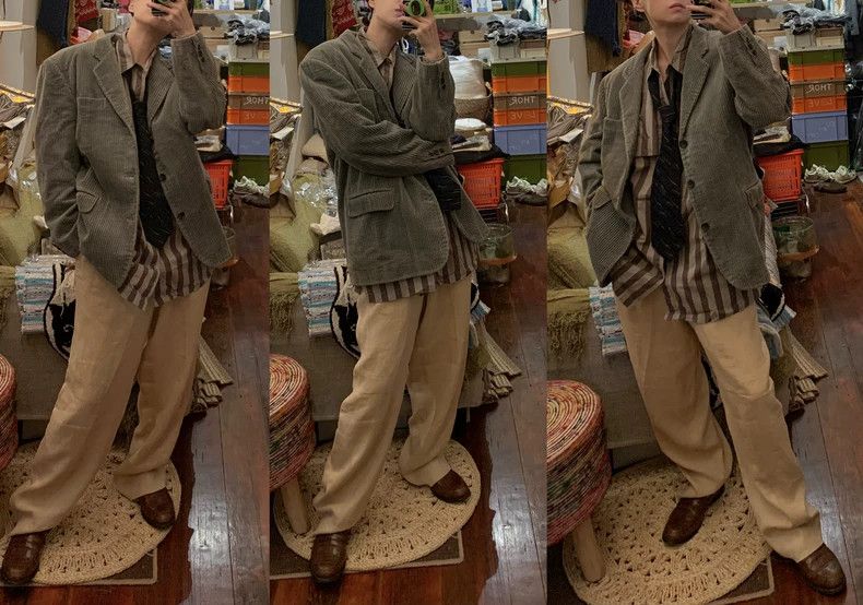 Comme des Garcons Comme des Garcons Corduroy loose retro neutral suit jacket Size US S / EU 44-46 / 1 - 3 Thumbnail