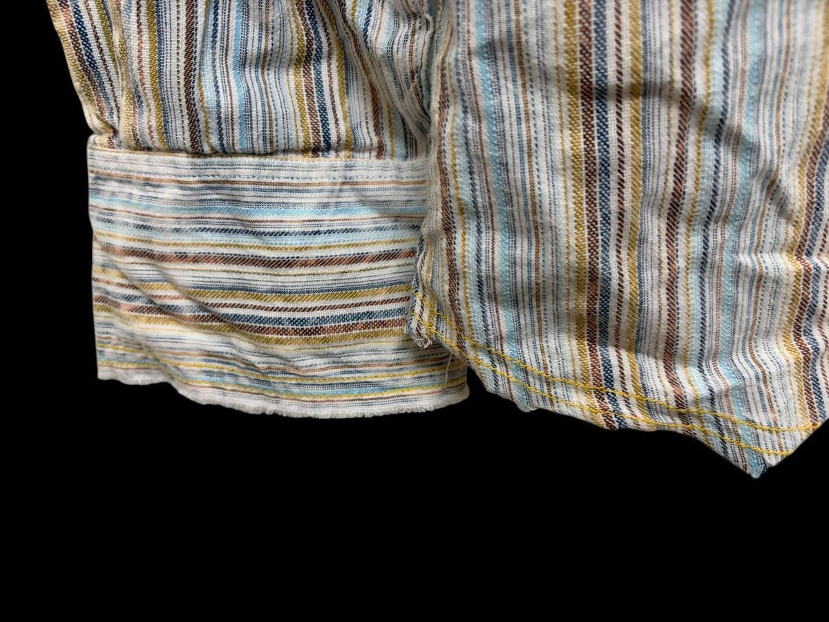 Bc Ethic Y2K BC ETHIC RAW EDGE DISTRESS GRUNGE STYLE VERTICAL STRIPED Size US L / EU 52-54 / 3 - 8 Thumbnail