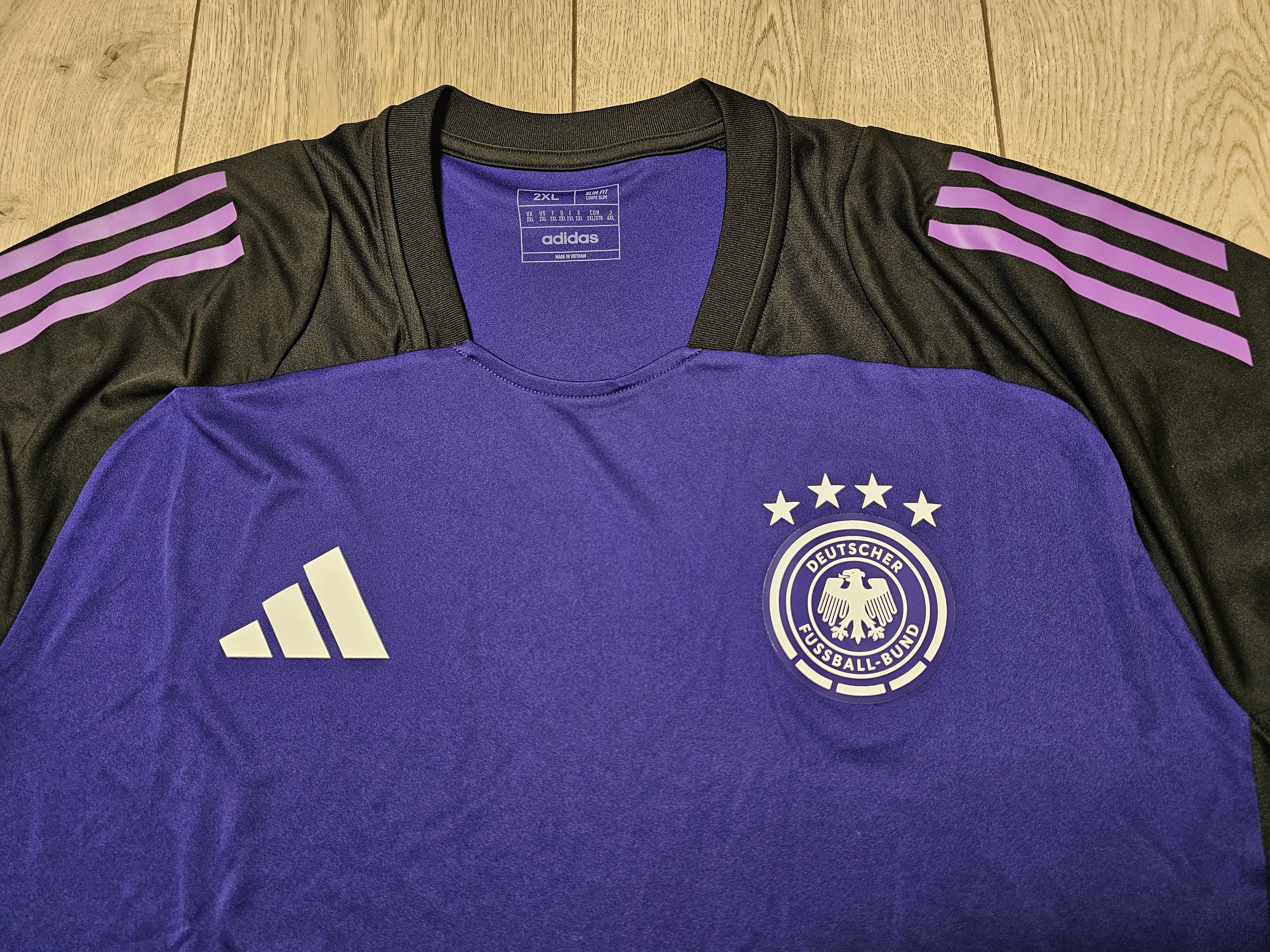 Adidas GERMANY 2024 TRAINING EURO FOOTBALL SHIRT SOCCER JERSEY Size US XXL / EU 58 / 5 - 3 Thumbnail
