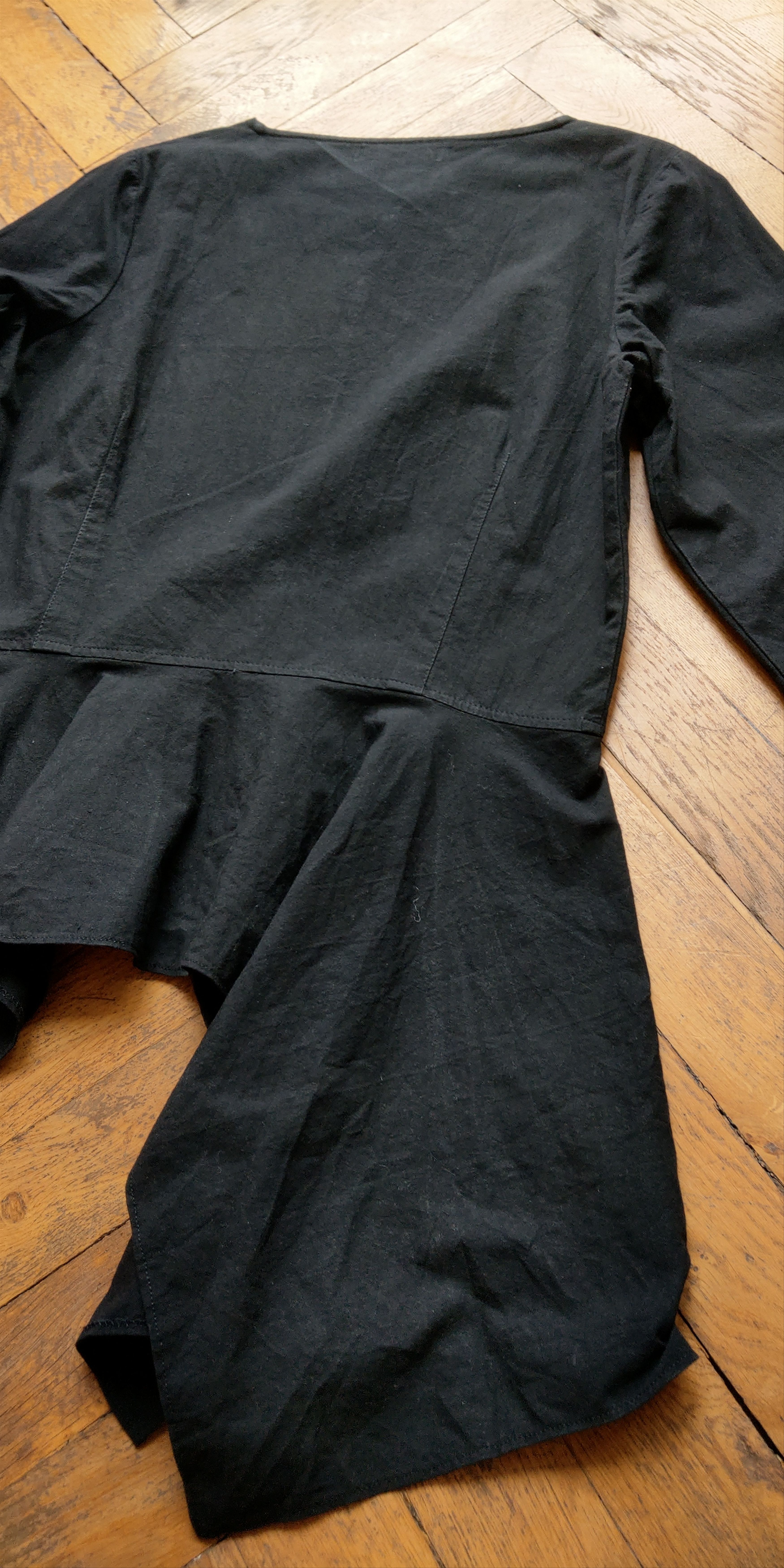 Ivan Grundahl Asymmetric Dress Shirt Goth Tunic Darkfashion Noir Vintage M Size M / US 6-8 / IT 42-44 - 5 Thumbnail