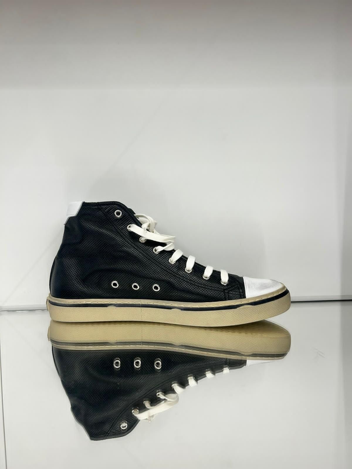 Saint Laurent Paris HIGH - TOP SNEAKERS WITH SAINT LAURENT SIGNATURE Size US 10 / EU 43 - 1 Thumbnail