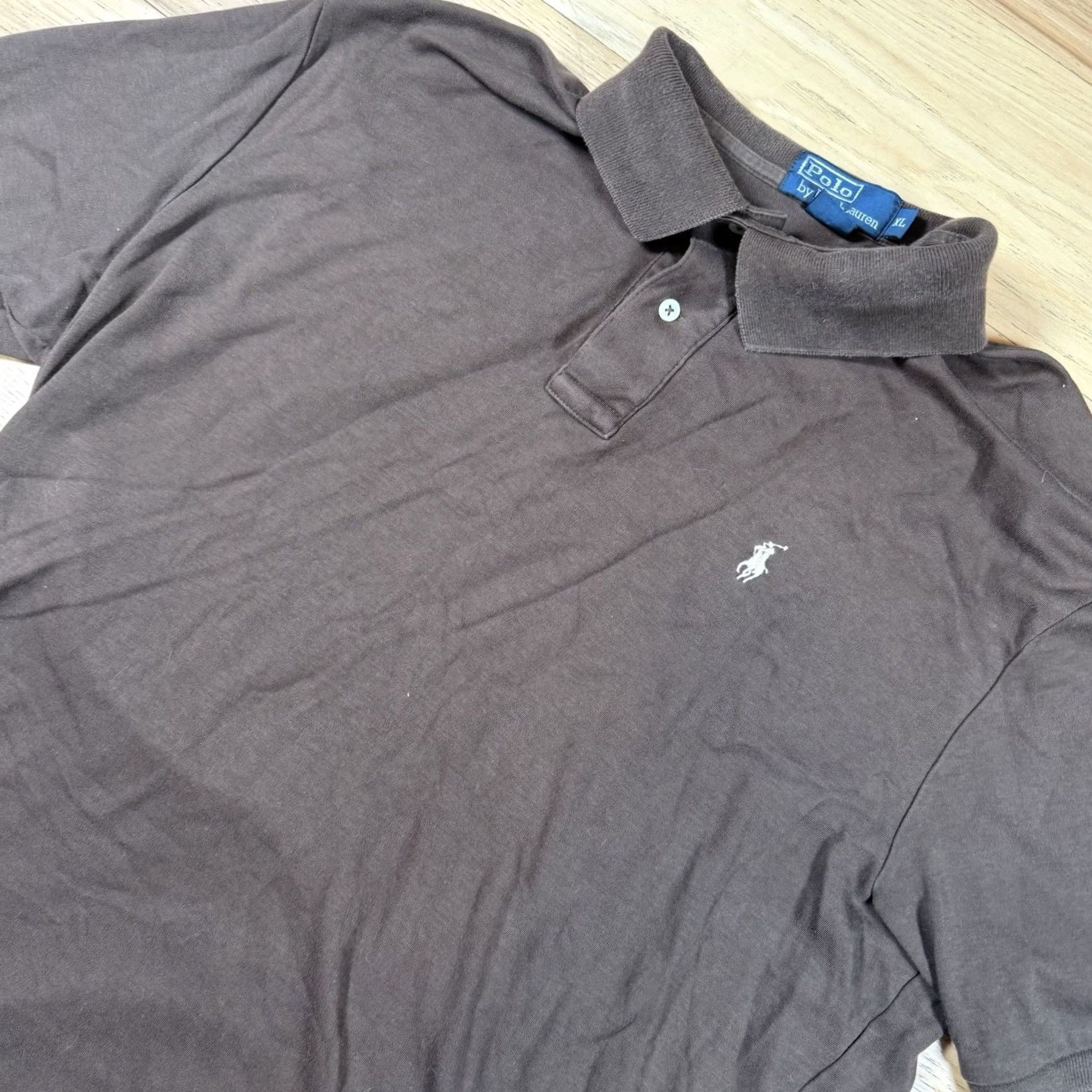 Polo Ralph Lauren VINTAGE Polo Ralph Lauren Shirt Mens XL Brown Soft 90’s Y2K Size US XL / EU 56 / 4 - 2 Thumbnail