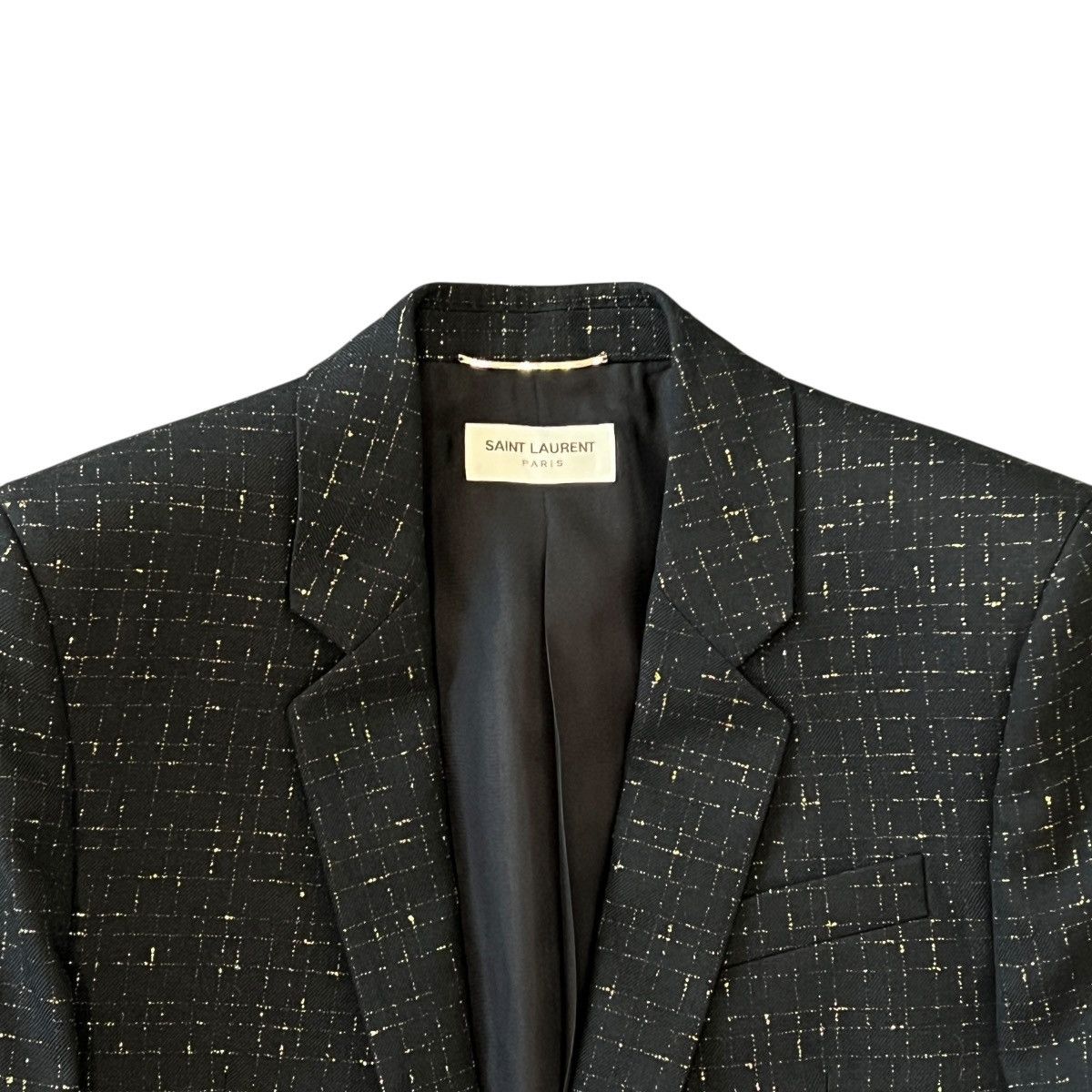 Saint Laurent Paris SAINT LAURENT PARIS 2021SS Gold Embroidered Tailored Jacket Size US S / EU 44-46 / 1 - 2 Thumbnail