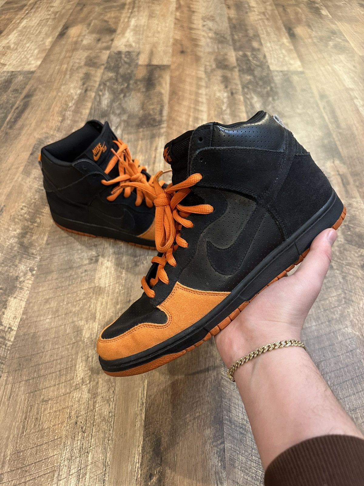 Nike RARE Nike Dunk High Pro SB ‘Golden Gate Bridge’ Halloween 12 Size US 12 / EU 45 - 1 Thumbnail