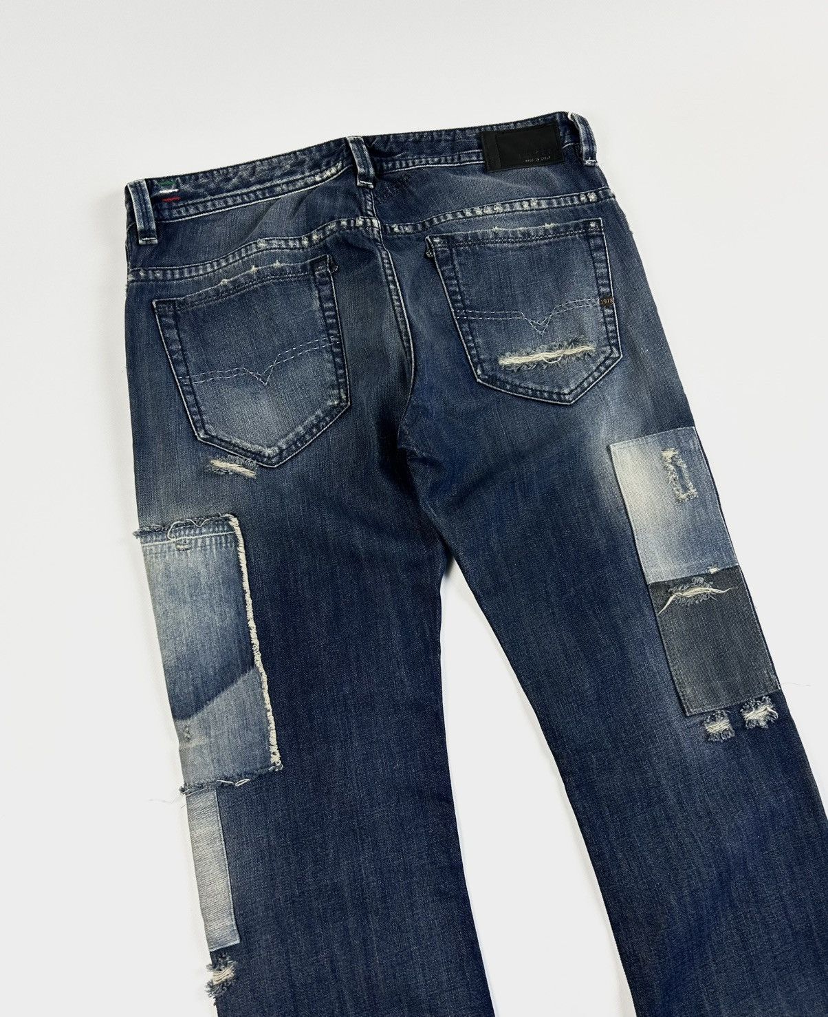 Diesel × Dolce & Gabbana × Jean Paul Gaultier Y2k jeans Diesel patchwork rare denim pants Size US 32 / EU 48 - 5 Thumbnail