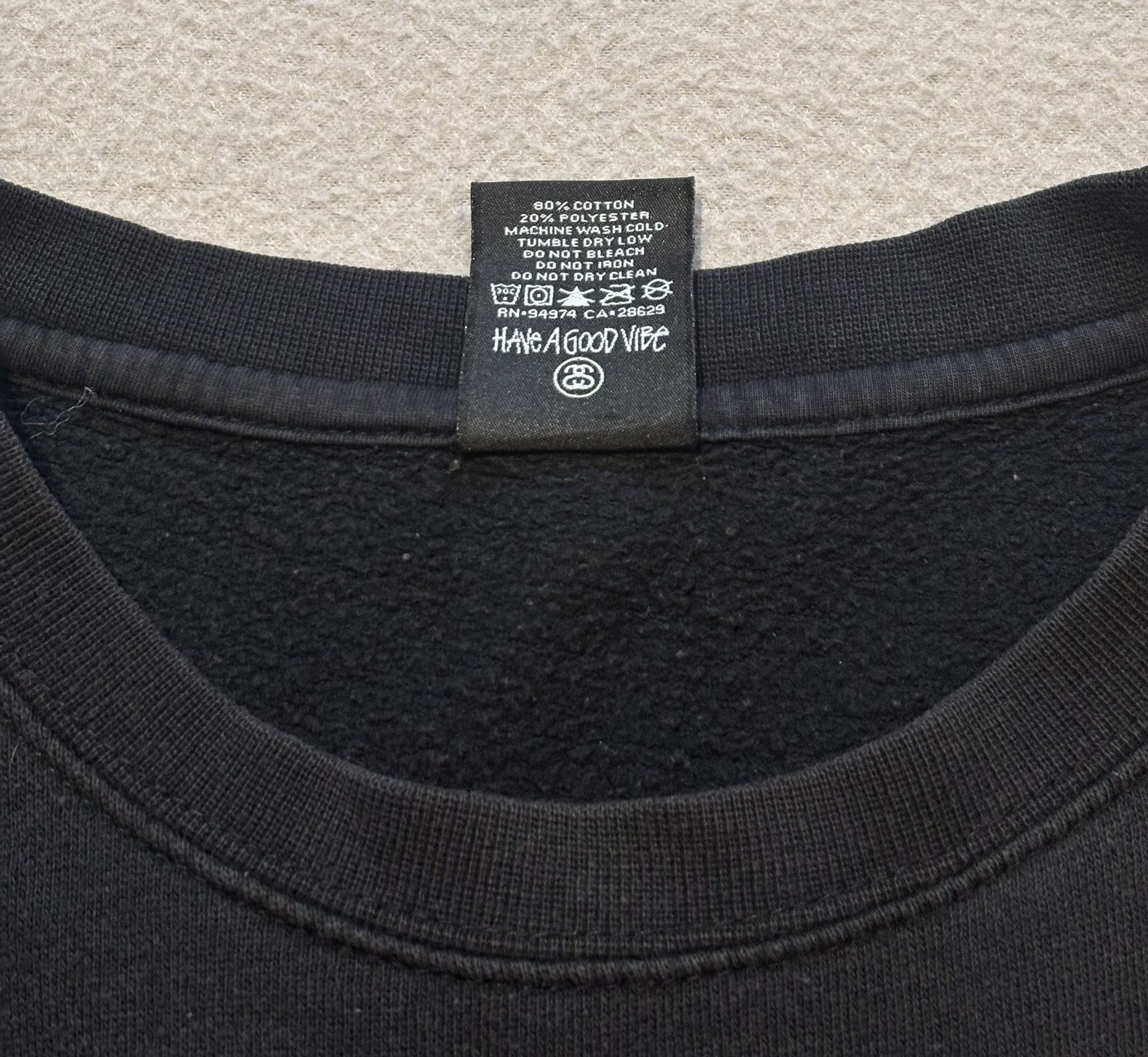 Stussy Stussy Basic Crew sweatshirt size XL Size US XL / EU 56 / 4 - 15 Thumbnail