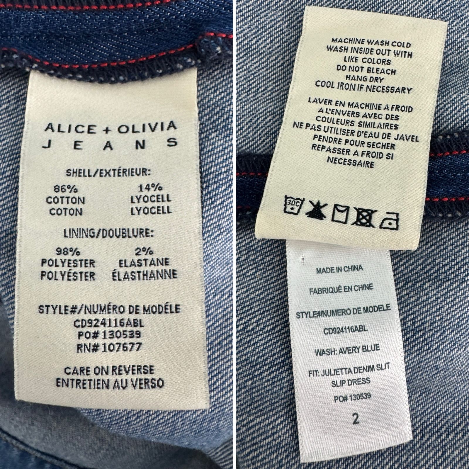 Alice + Olivia Alice + Olivia Julietta Denim Midi Dress blue jean size 2 Size XS / US 0-2 / IT 36-38 - 12 Thumbnail
