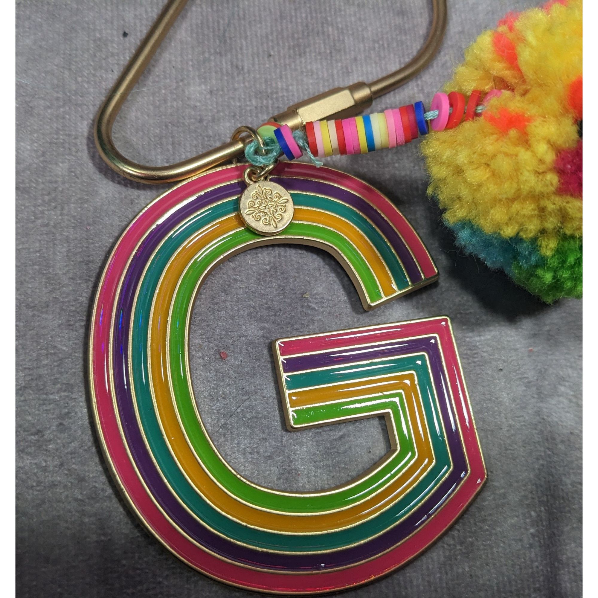 Other Jane Marie G Initial Rainbow Keychain With Pompom Tassel Size ONE SIZE - 8 Thumbnail