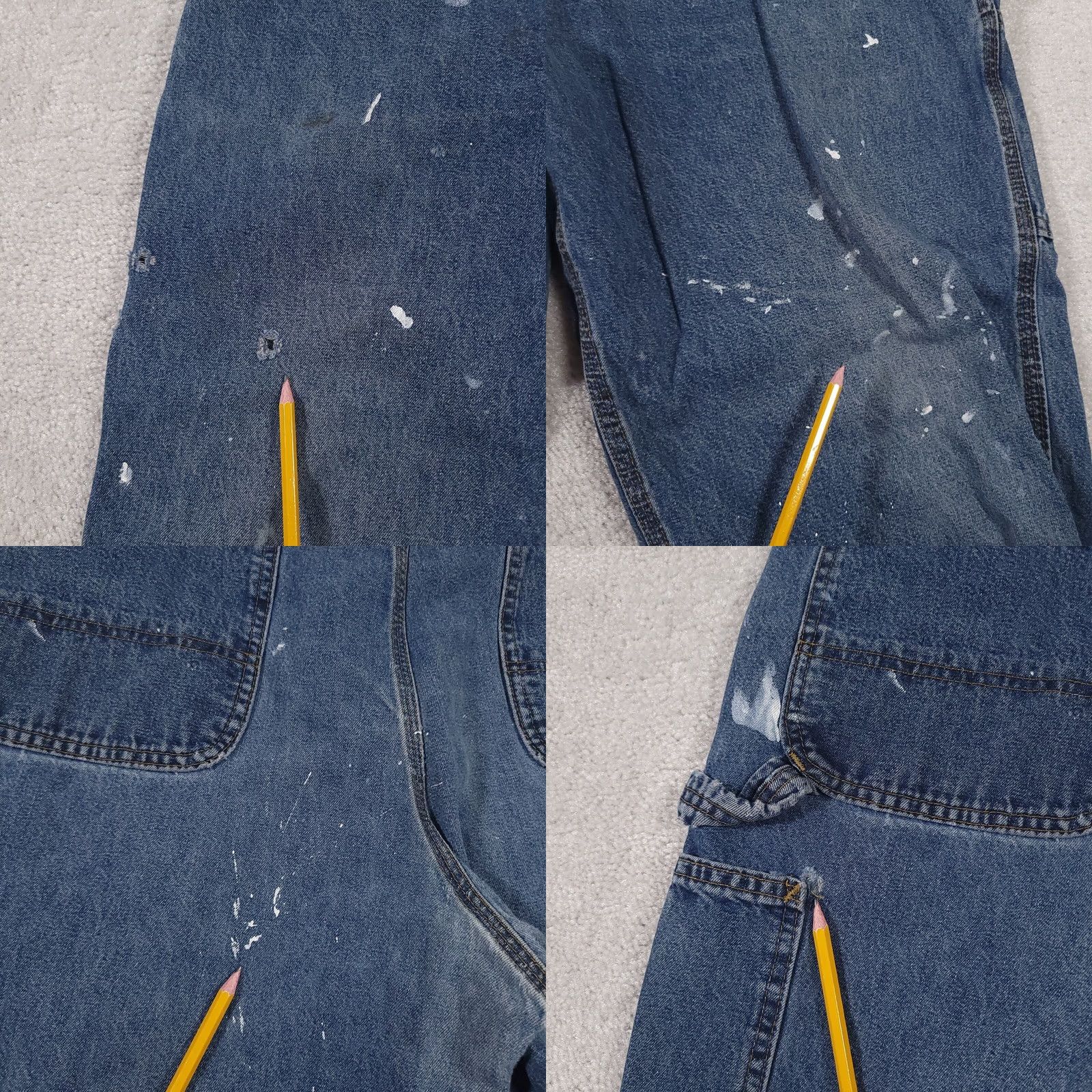 Carhartt Carhartt B13 Dungaree Carpenter Denim Jeans Blue Mens 38x32 Grunge Workwear Size US 38 / EU 54 - 11 Thumbnail