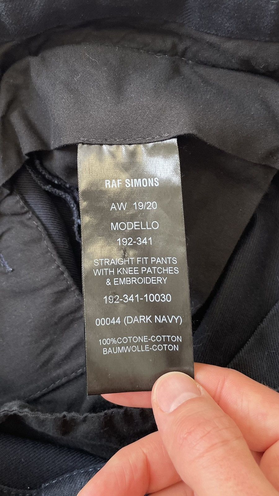 Raf Simons A/W 19 Blue Cotton Work Trousers Size US 32 / EU 48 - 13 Thumbnail