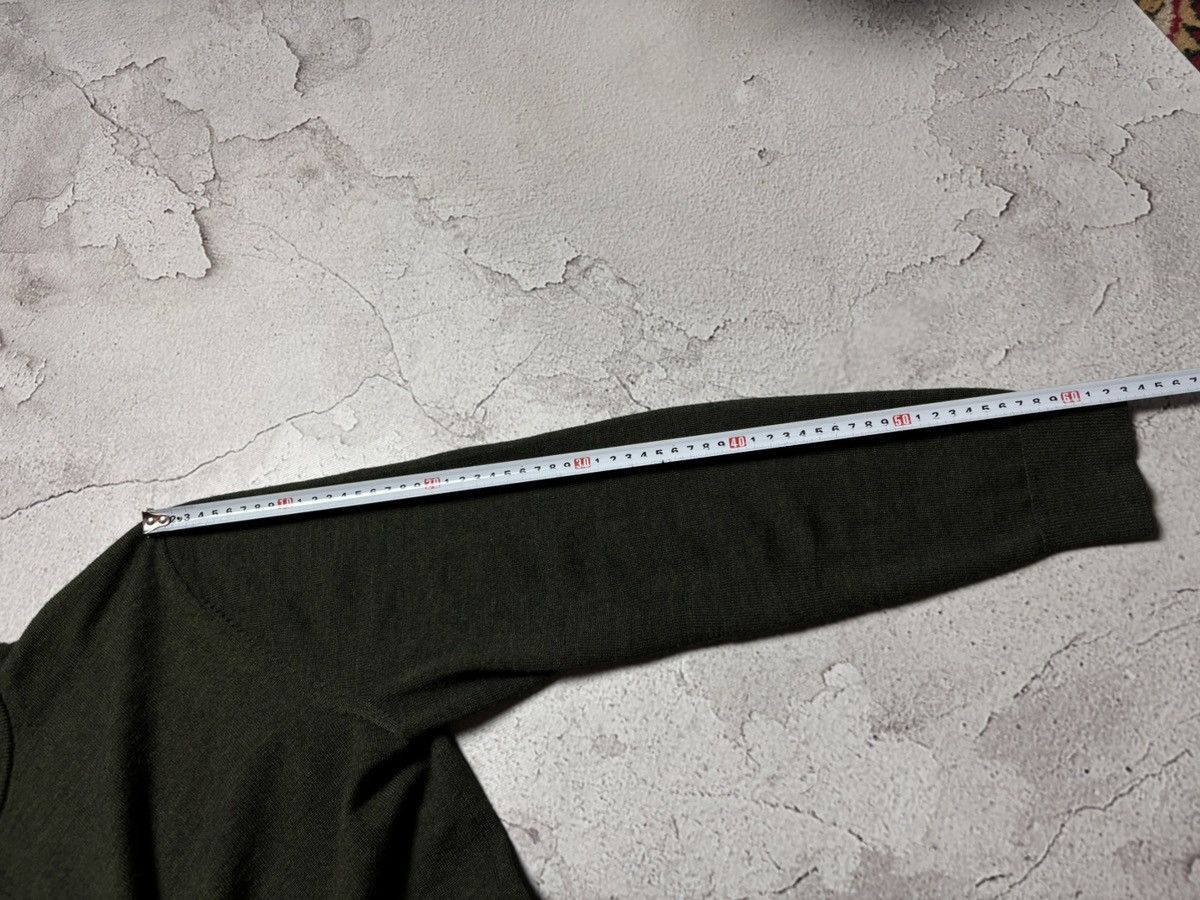 Boggi Boggi Milano 1/4 Zip Sweater Men’s large green wool Size US L / EU 52-54 / 3 - 12 Thumbnail