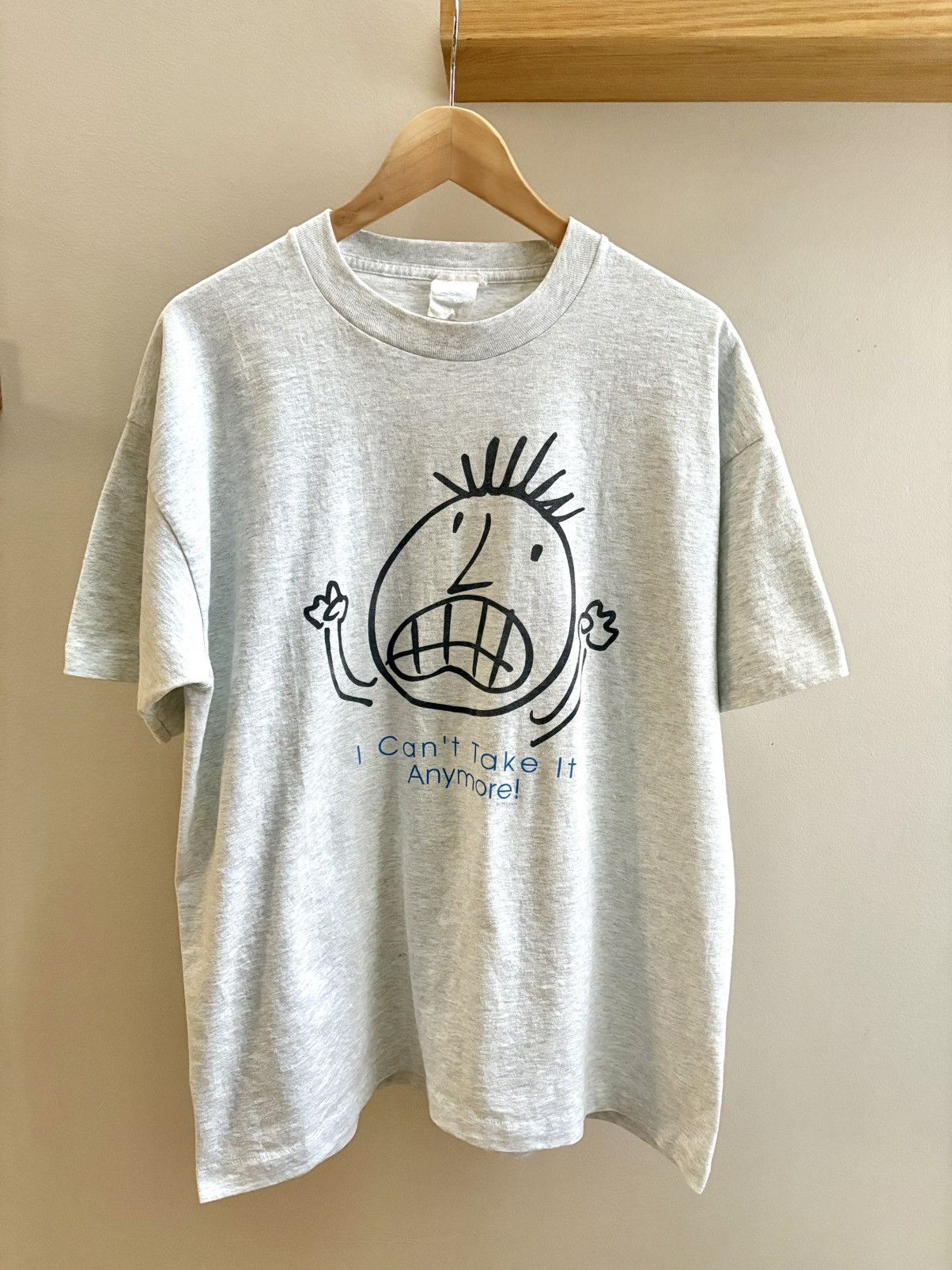 Vintage I Can’t Take It Anymore VTG 1995 heather grey t-shirt XL Size US XL / EU 56 / 4 - 1 Thumbnail