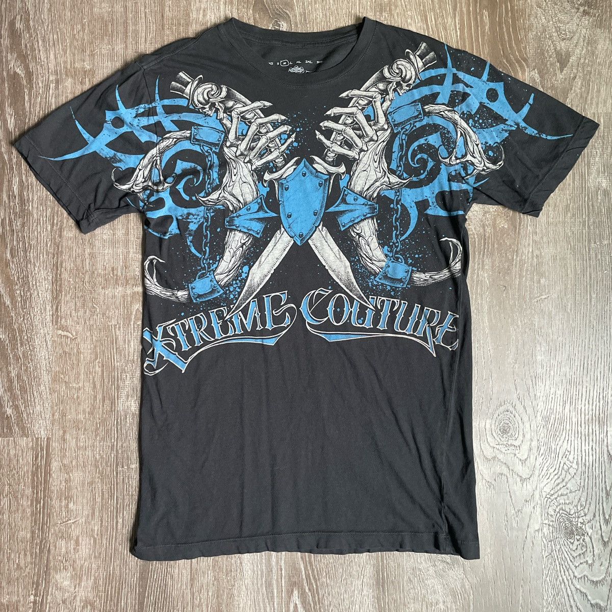 Affliction × JNCO × Tapout Black Affliction Xtreme Couture streetwear shirt Size US M / EU 48-50 / 2 - 2 Thumbnail